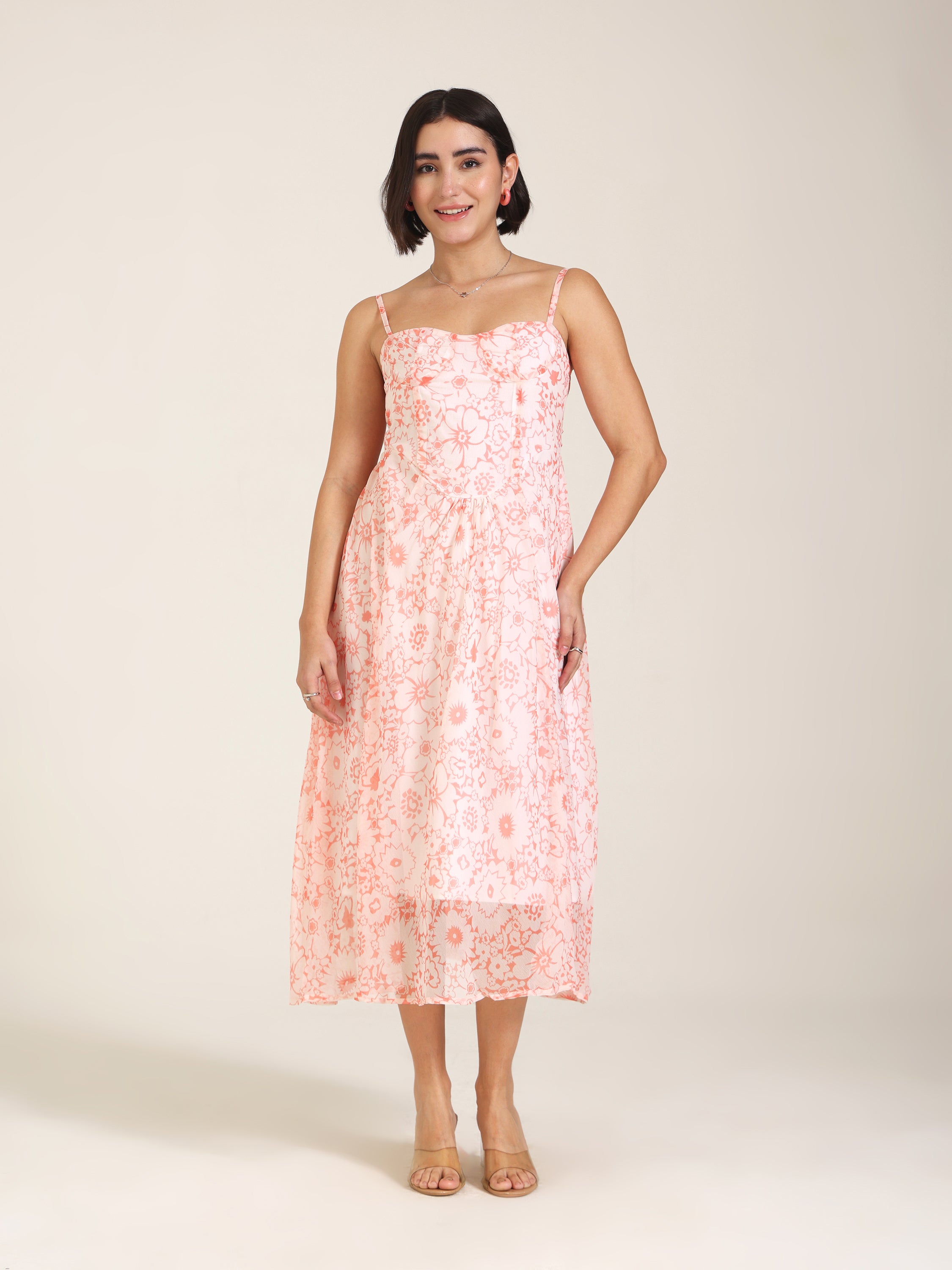 Peach Blossom light-weight Chiffon