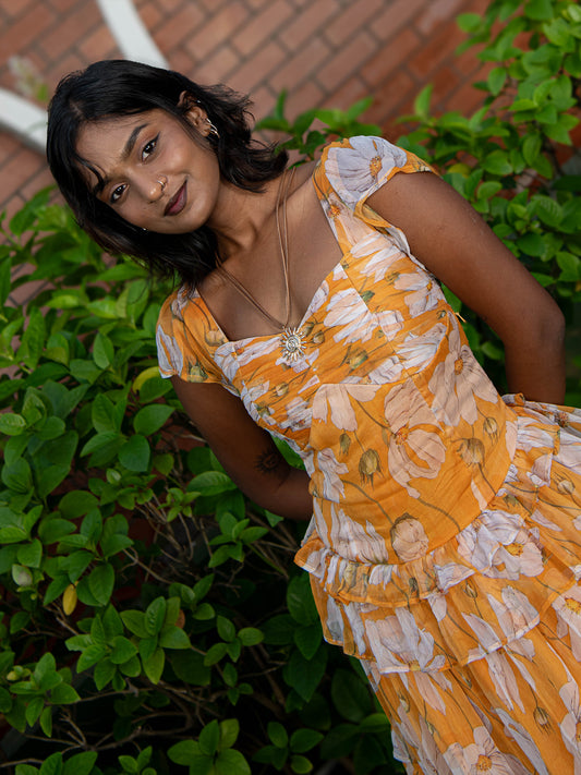 Marigold Ruffle Dress