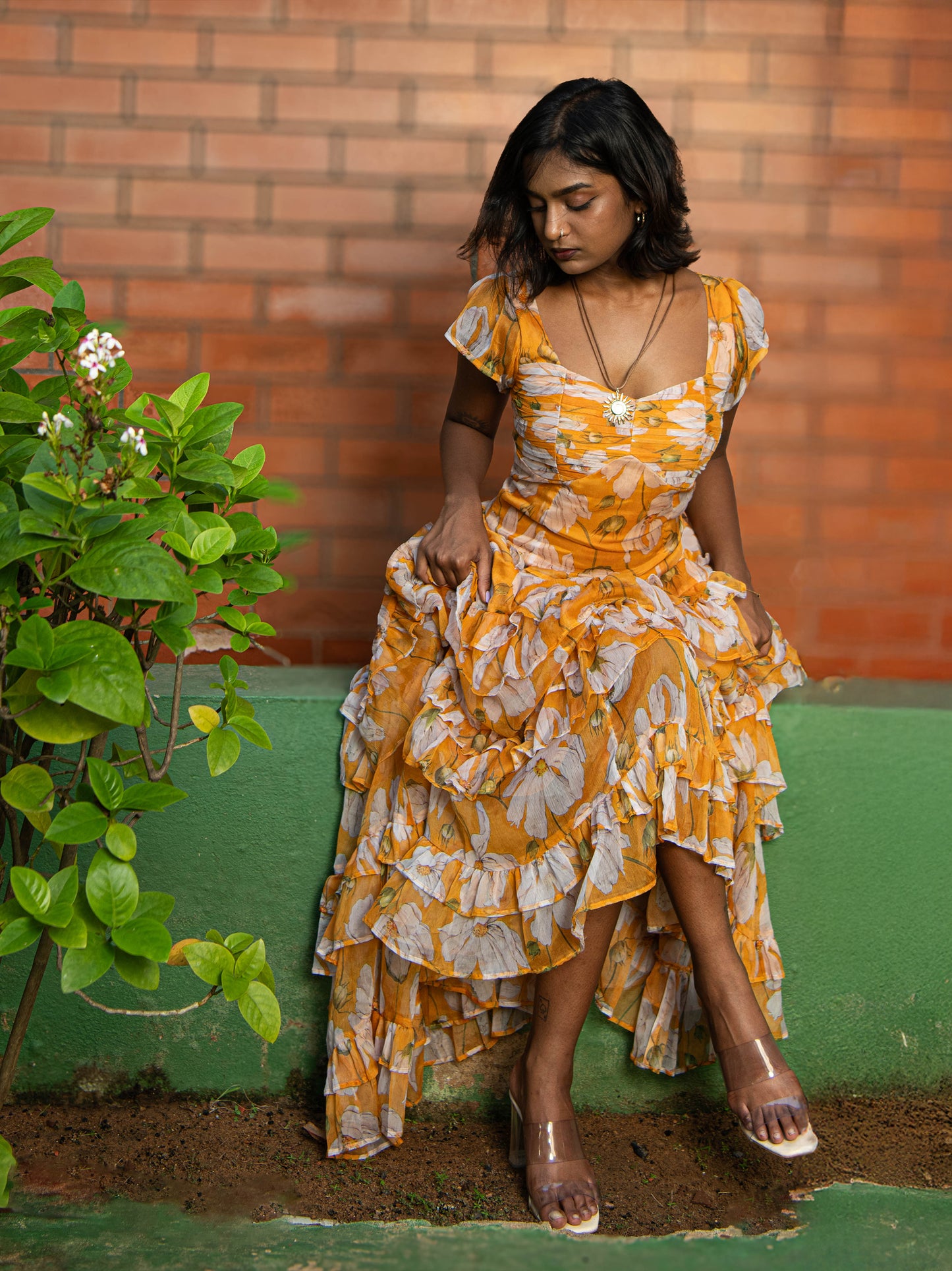 Marigold Ruffle Dress