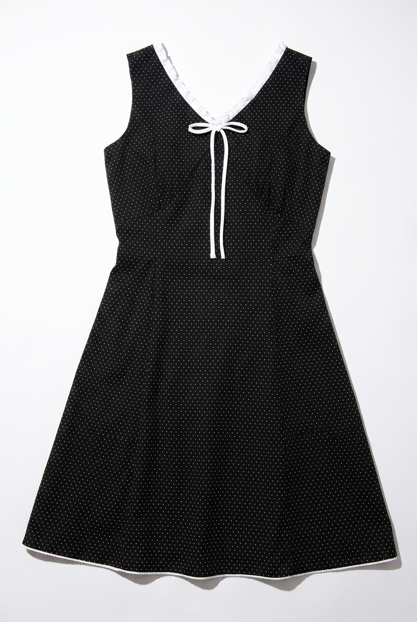 Polka Dot Bow Mini Dress