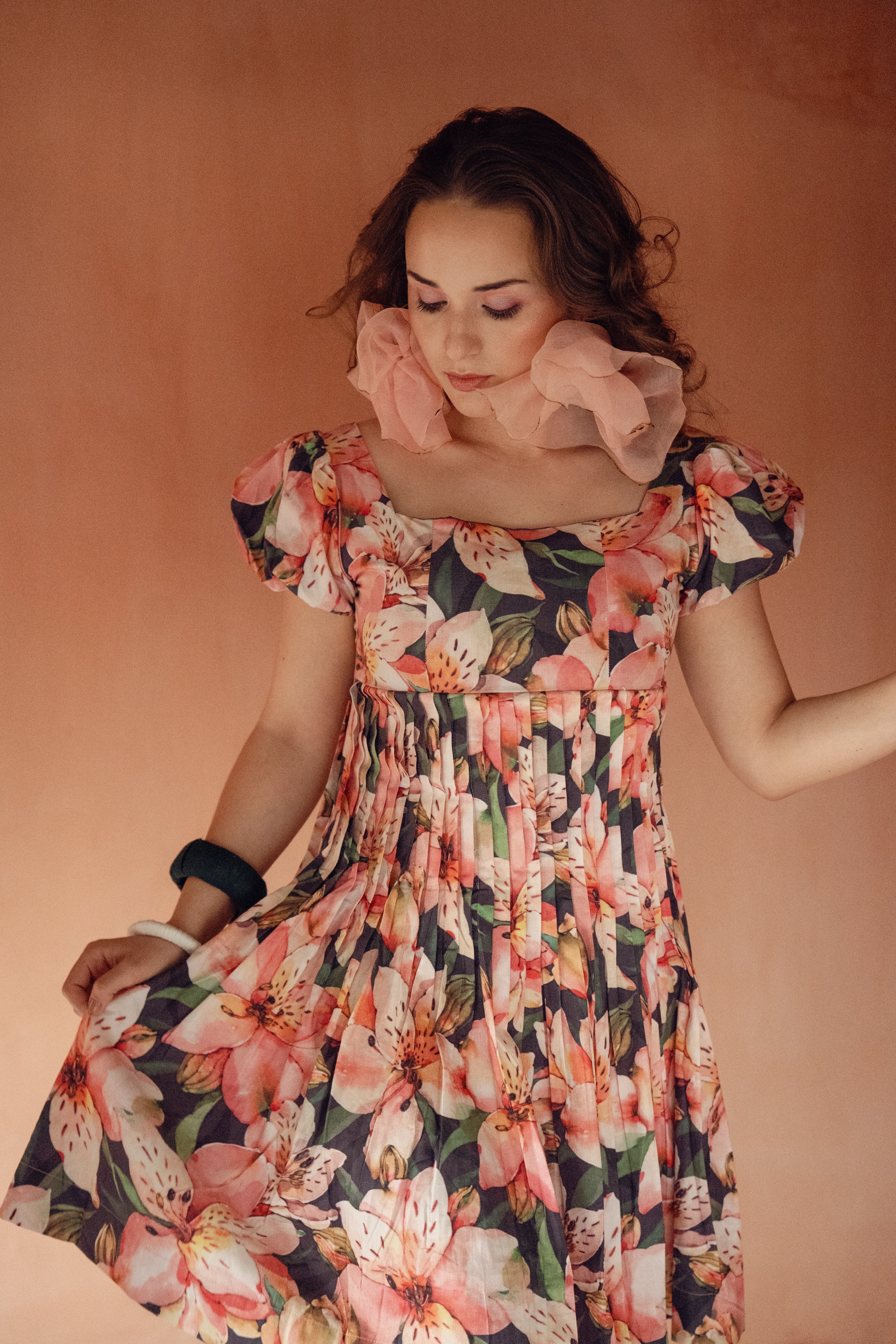 Peony Meadow Mini Dress