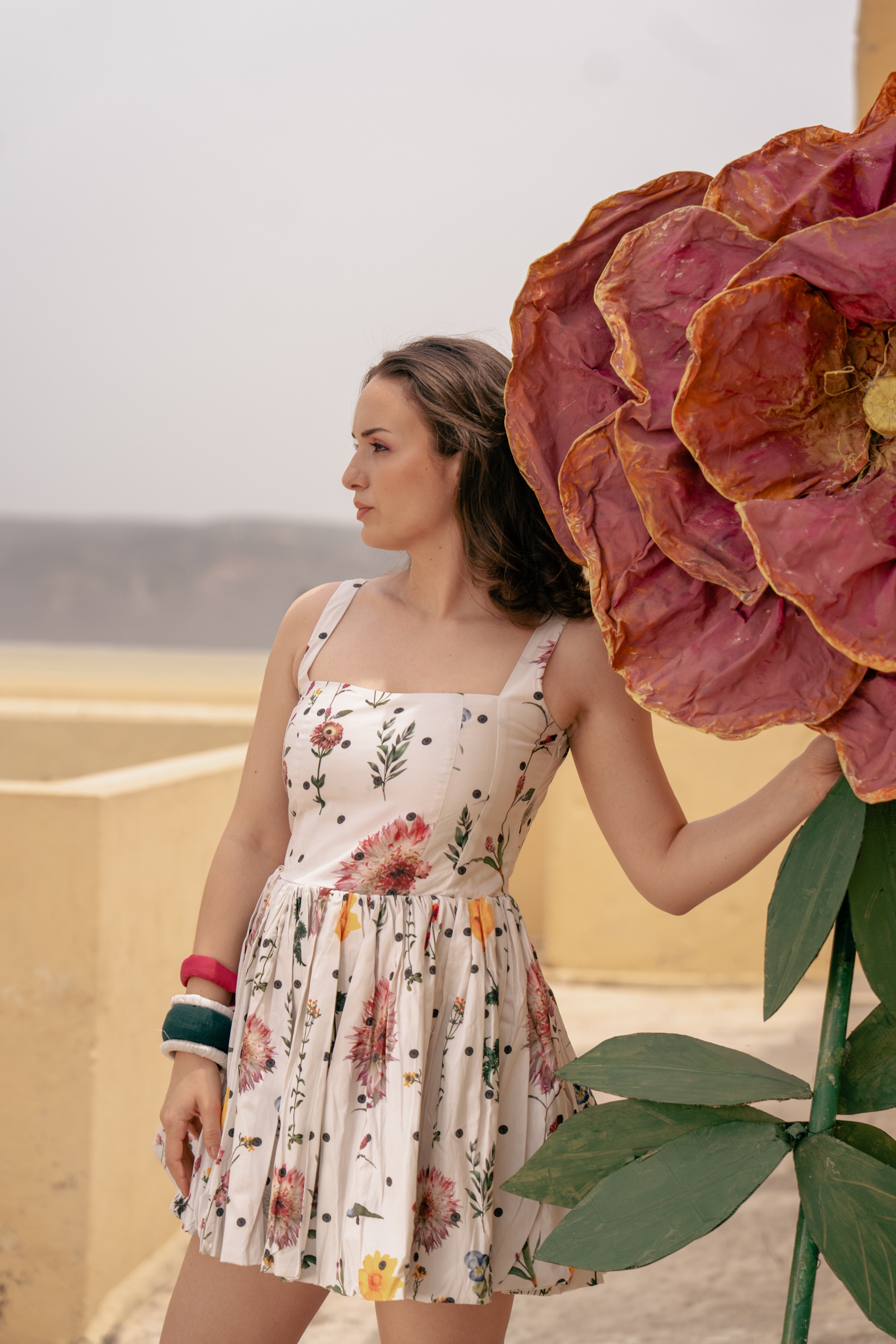 Pearl Garden Corset Mini Dress