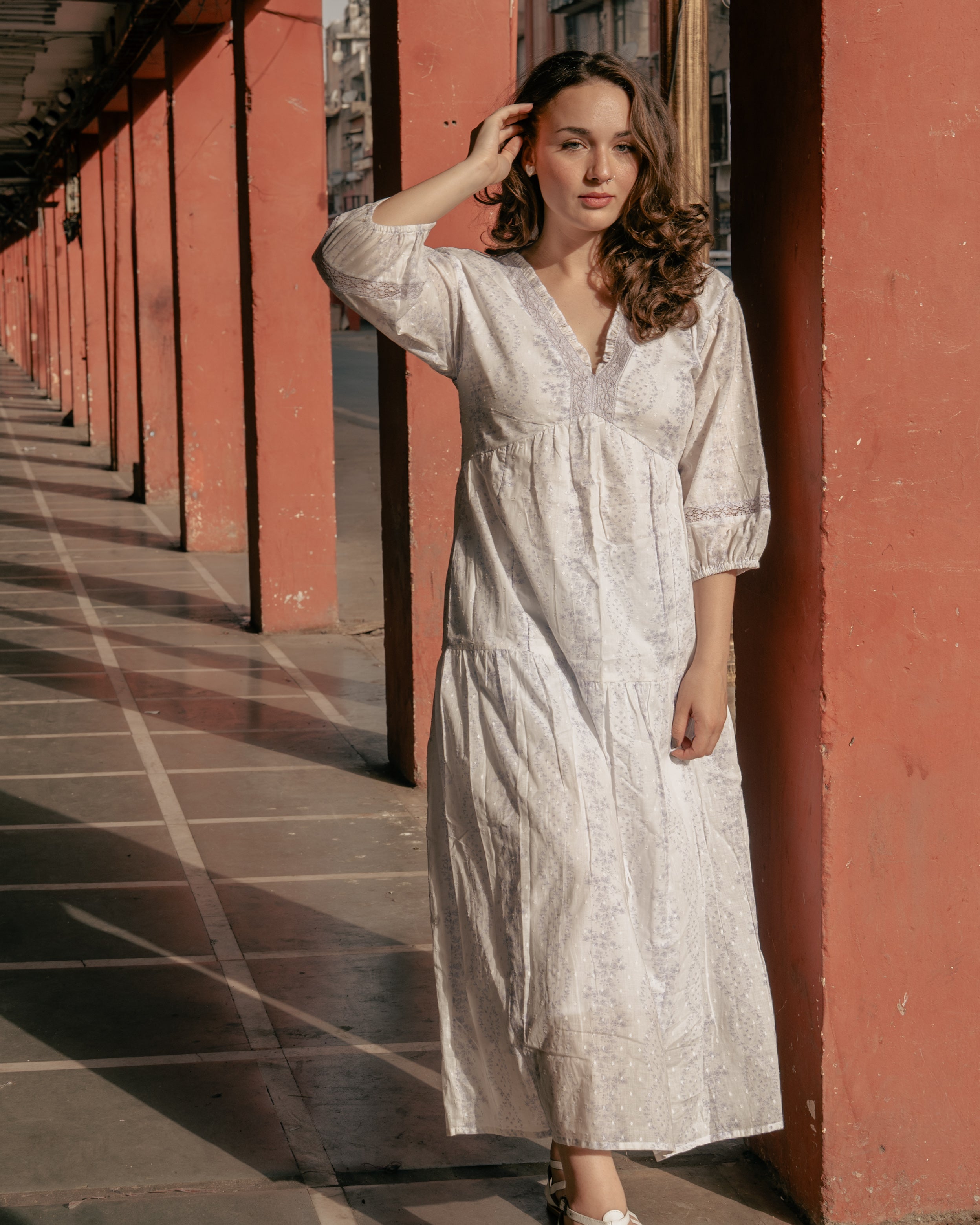 Softly Lavender Maxi Dress
