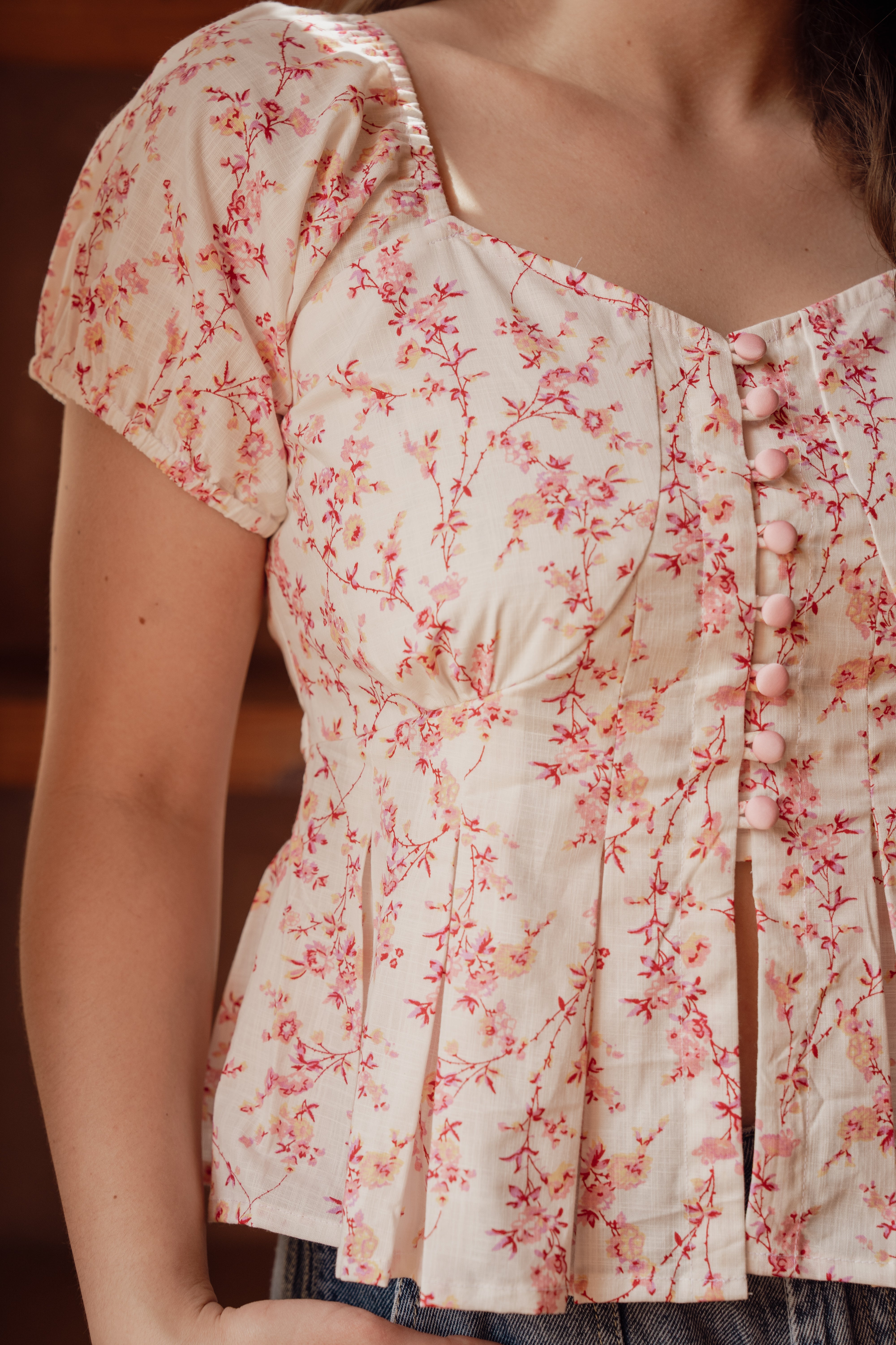Salt & Pleat Top