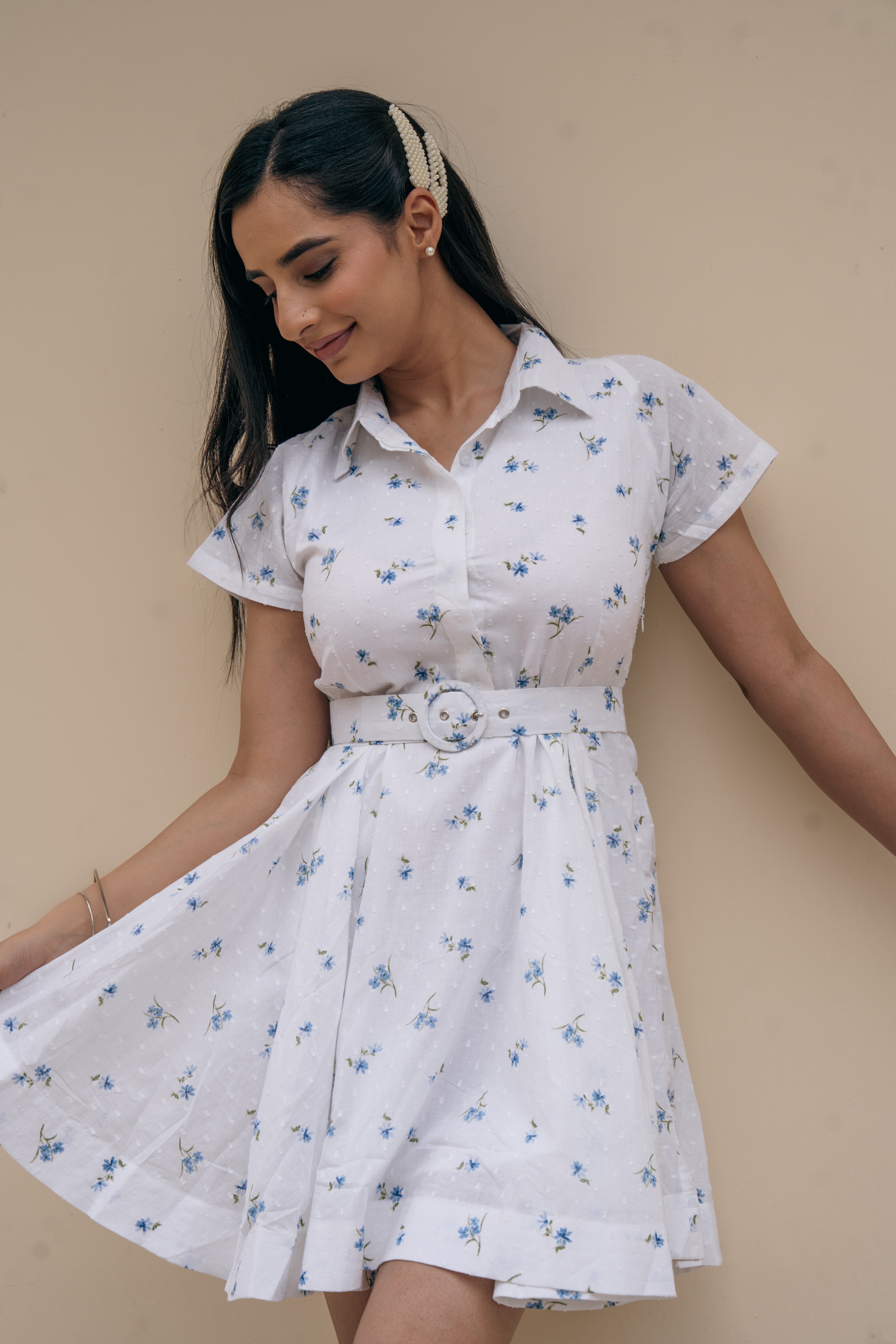 Rain on Roses Mini Dress