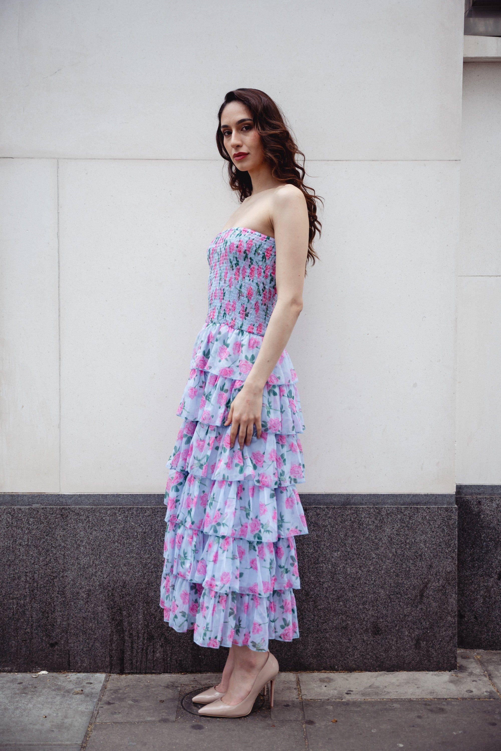 Mist & Roses Maxi Dress
