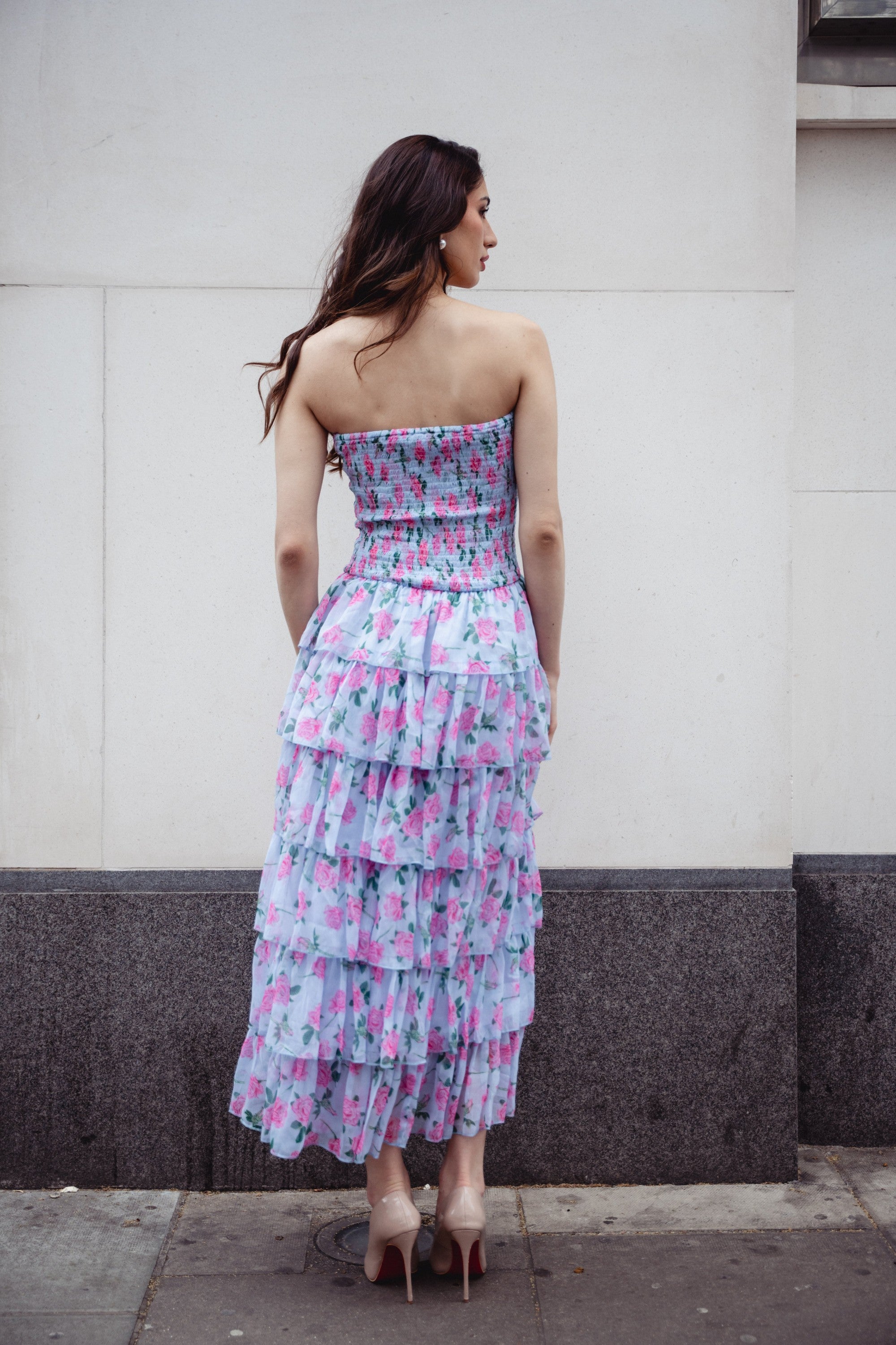 Mist & Roses Maxi Dress