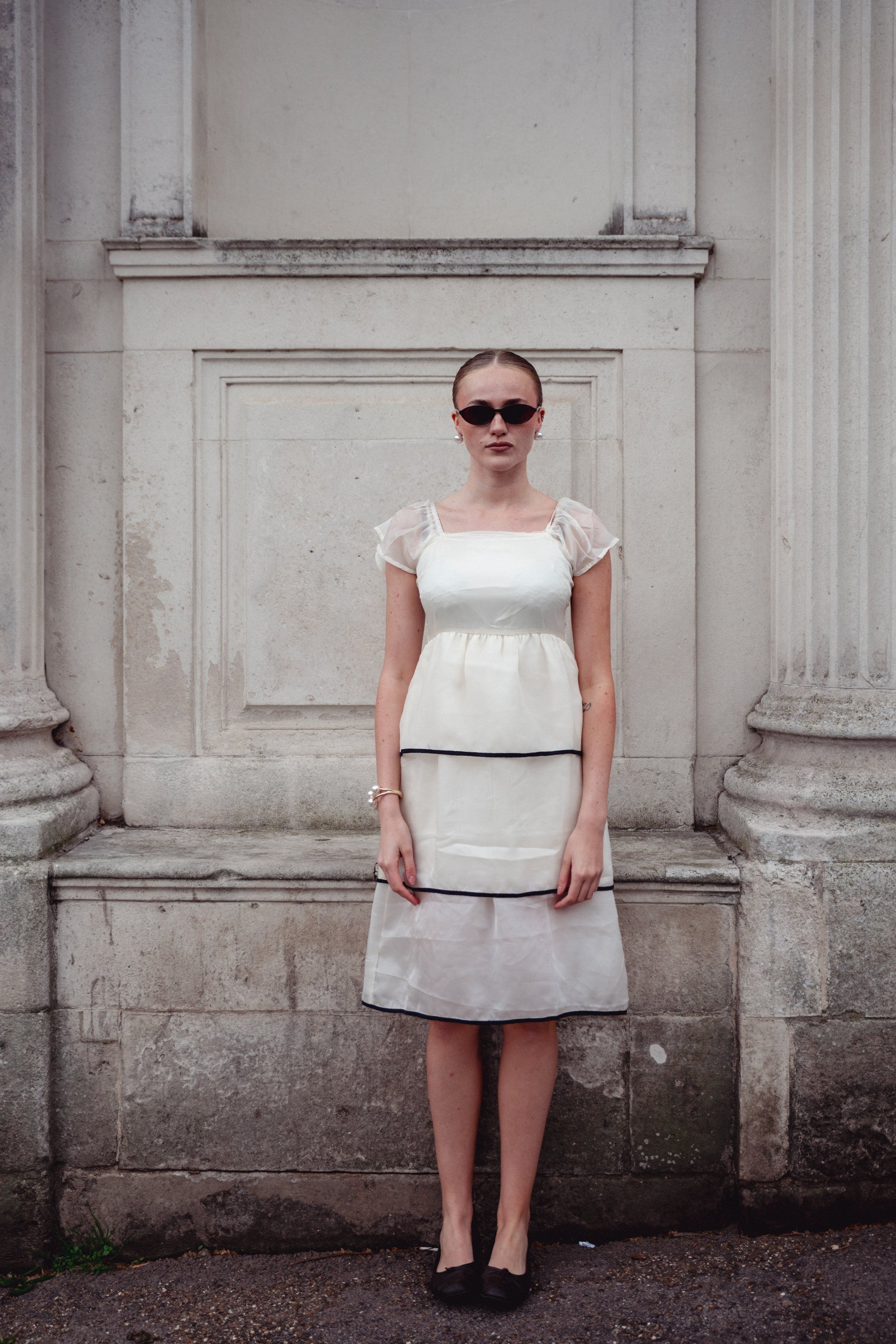 Snow white Midi Dress