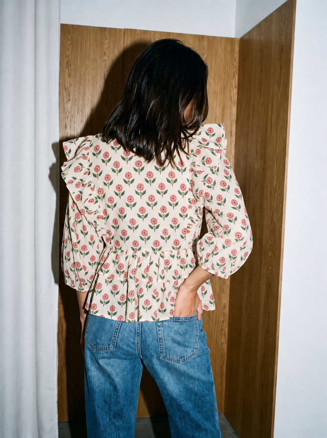 Posy Ruffle Top