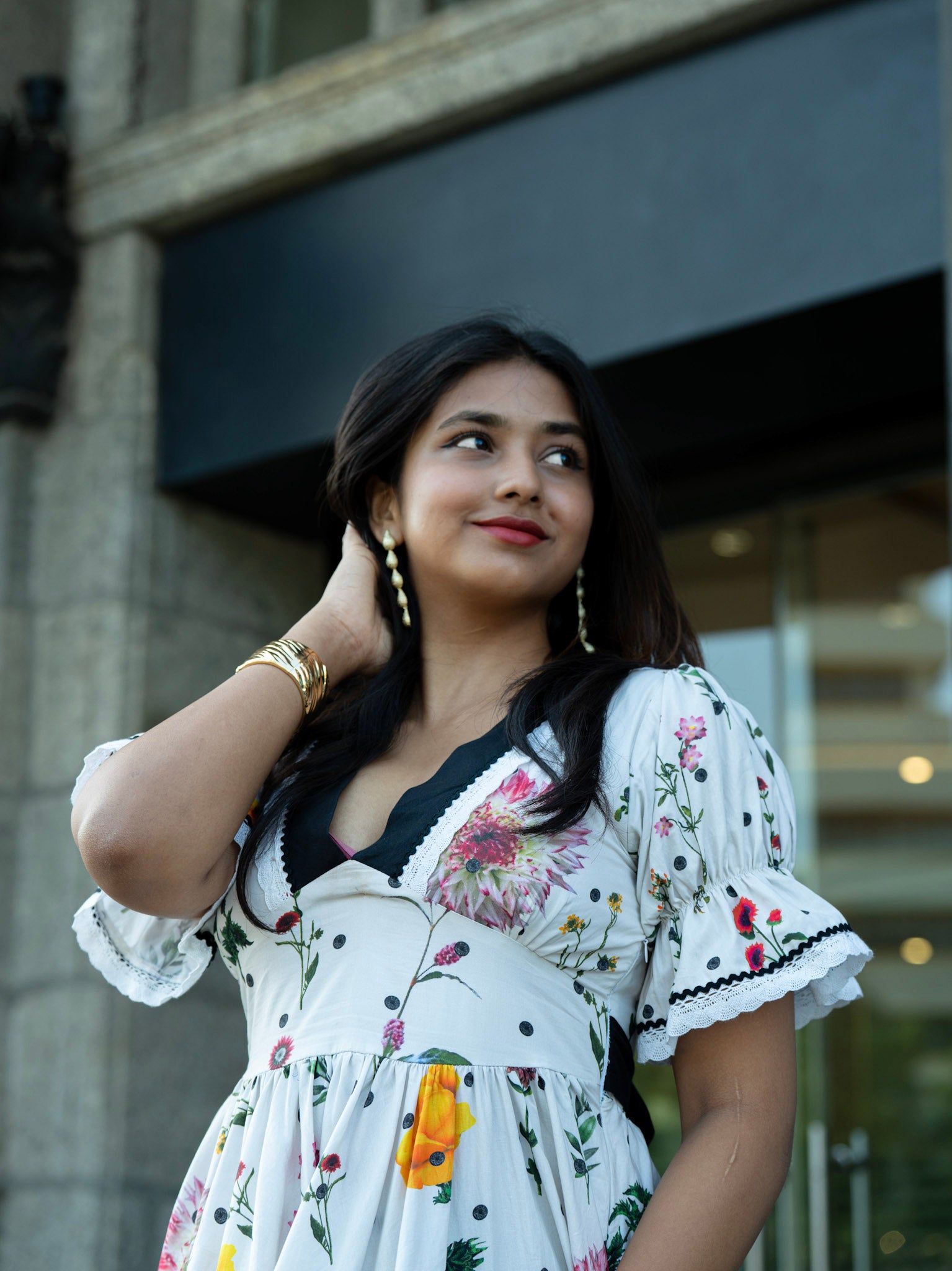 Sunflower Tie Back Midi Dress