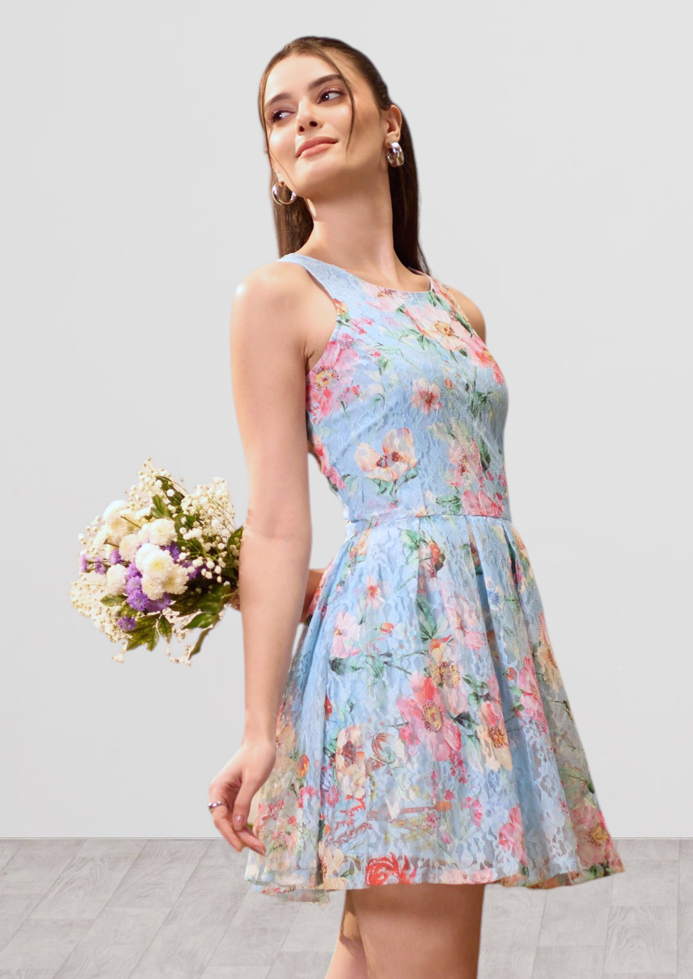 Florette Pleated Tennis Mini Dress