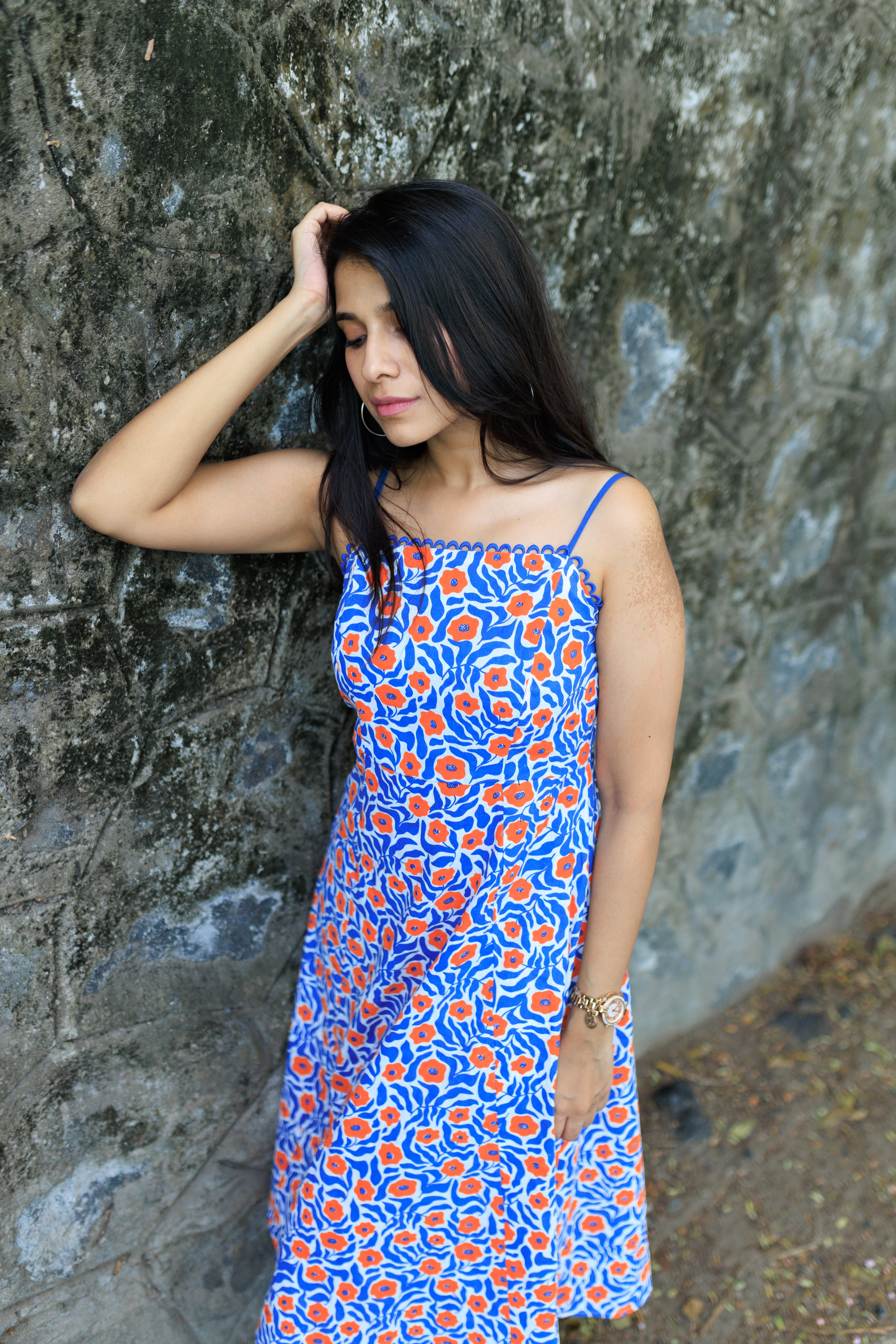 Poppy Printed Midi Dress