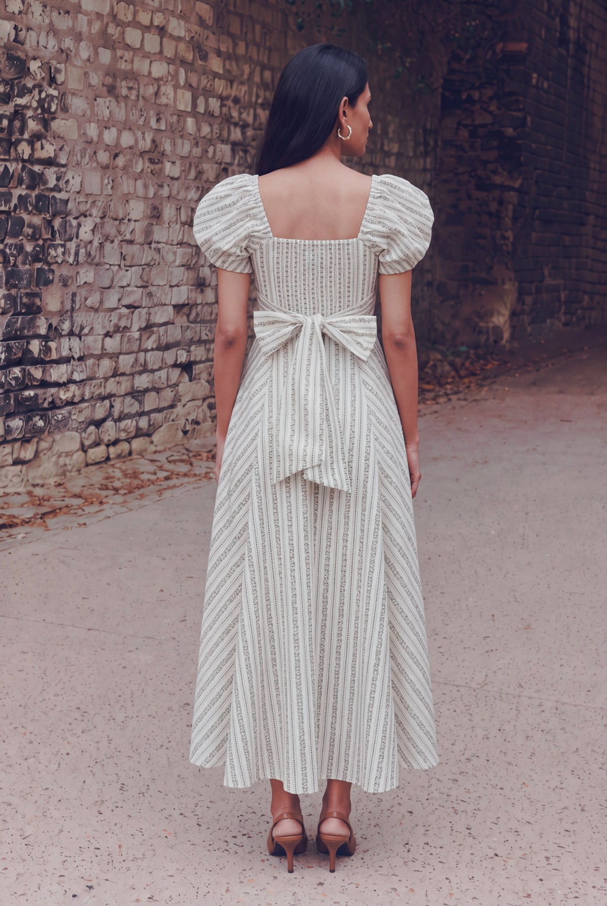 Apple-picker puff sleeve Maxi Dress
