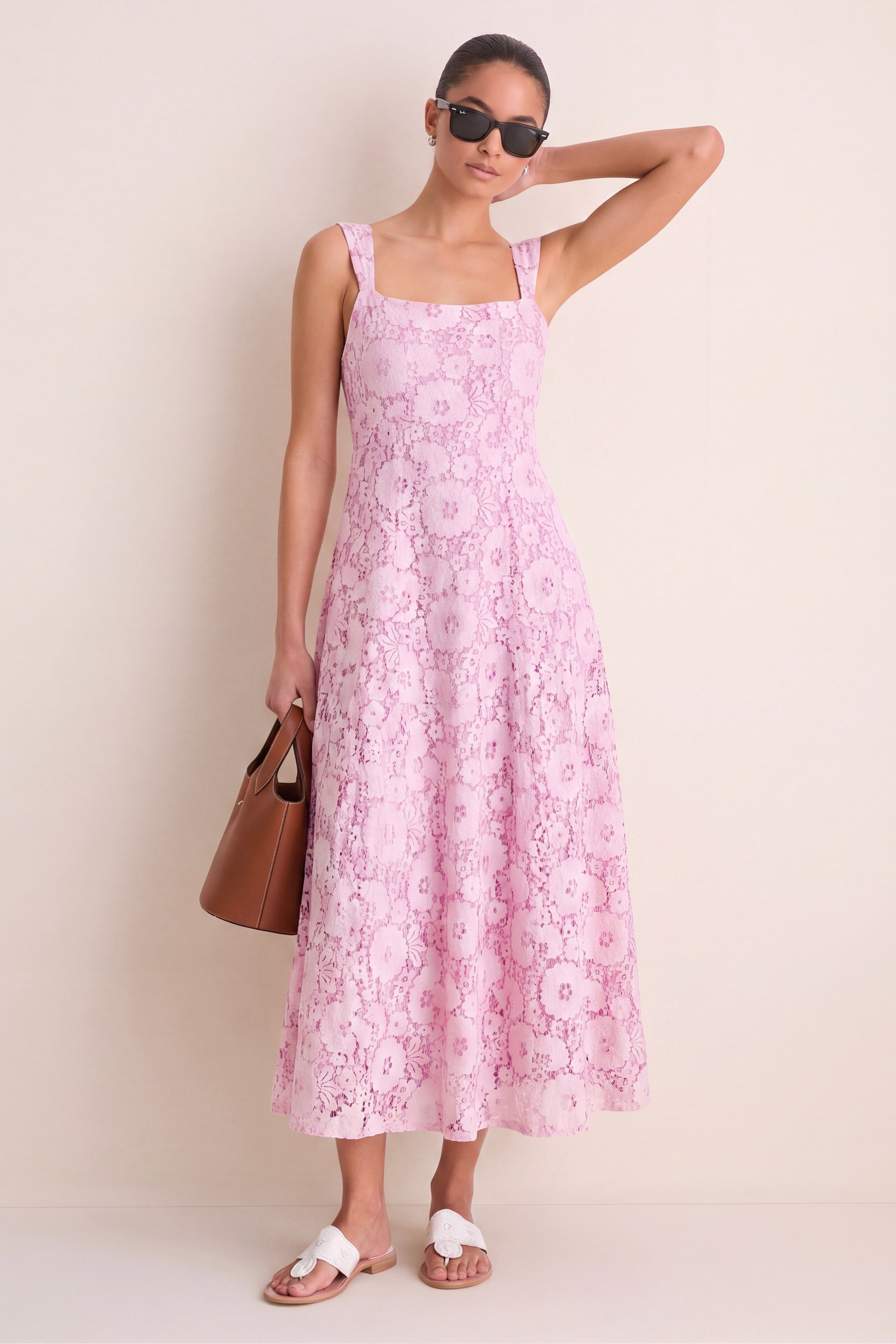 Sophia Lace Midi Dress