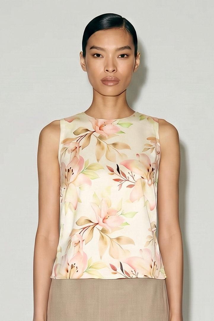 Mocha Flora Top