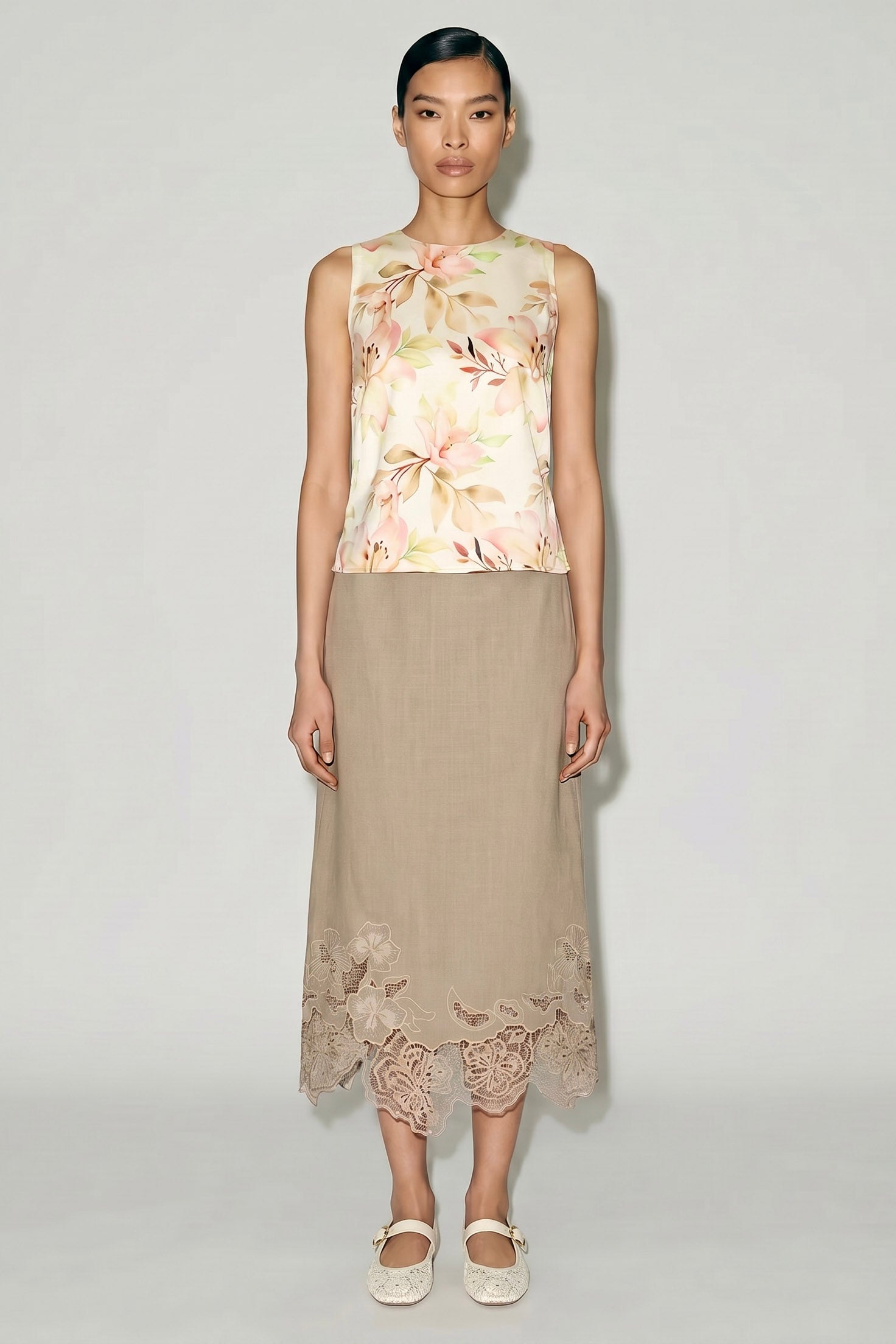 Mocha Flora Top