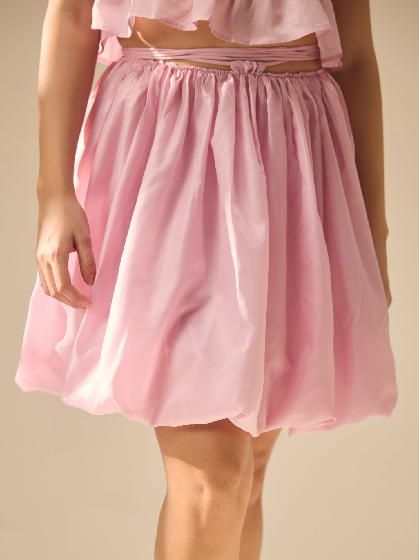 WaterRose fuffly skirt and Strap top Coords