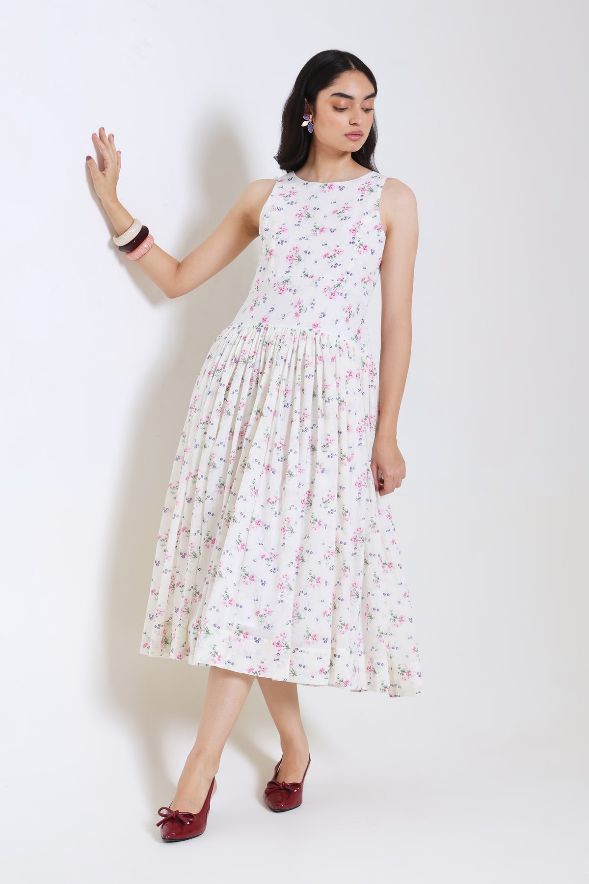 Cotton Midi Dress for Women