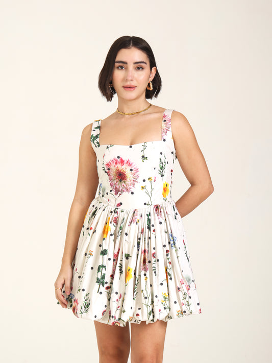 Pearl Garden Short Bubble Dress