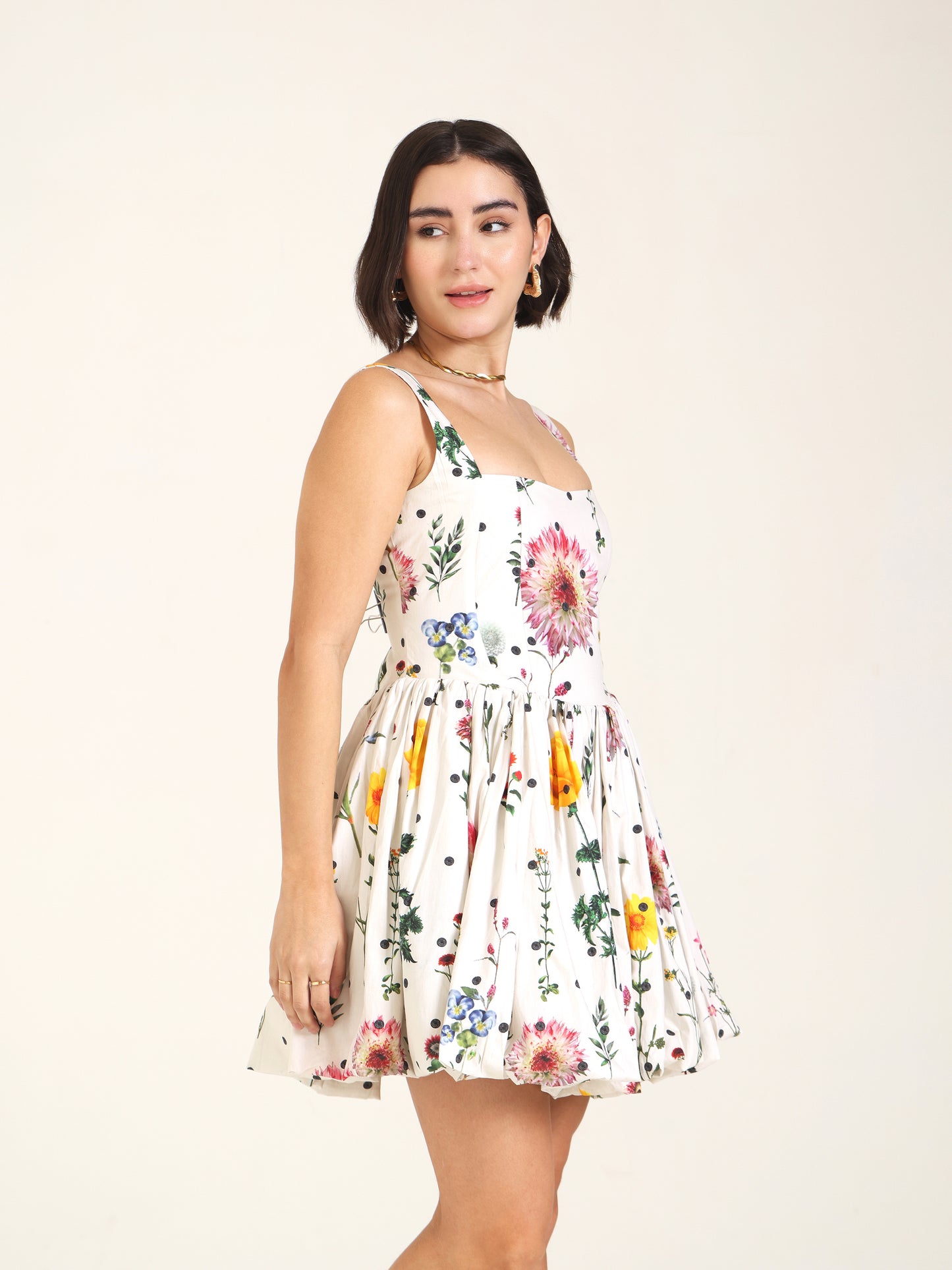 Pearl Garden Short Bubble Dress