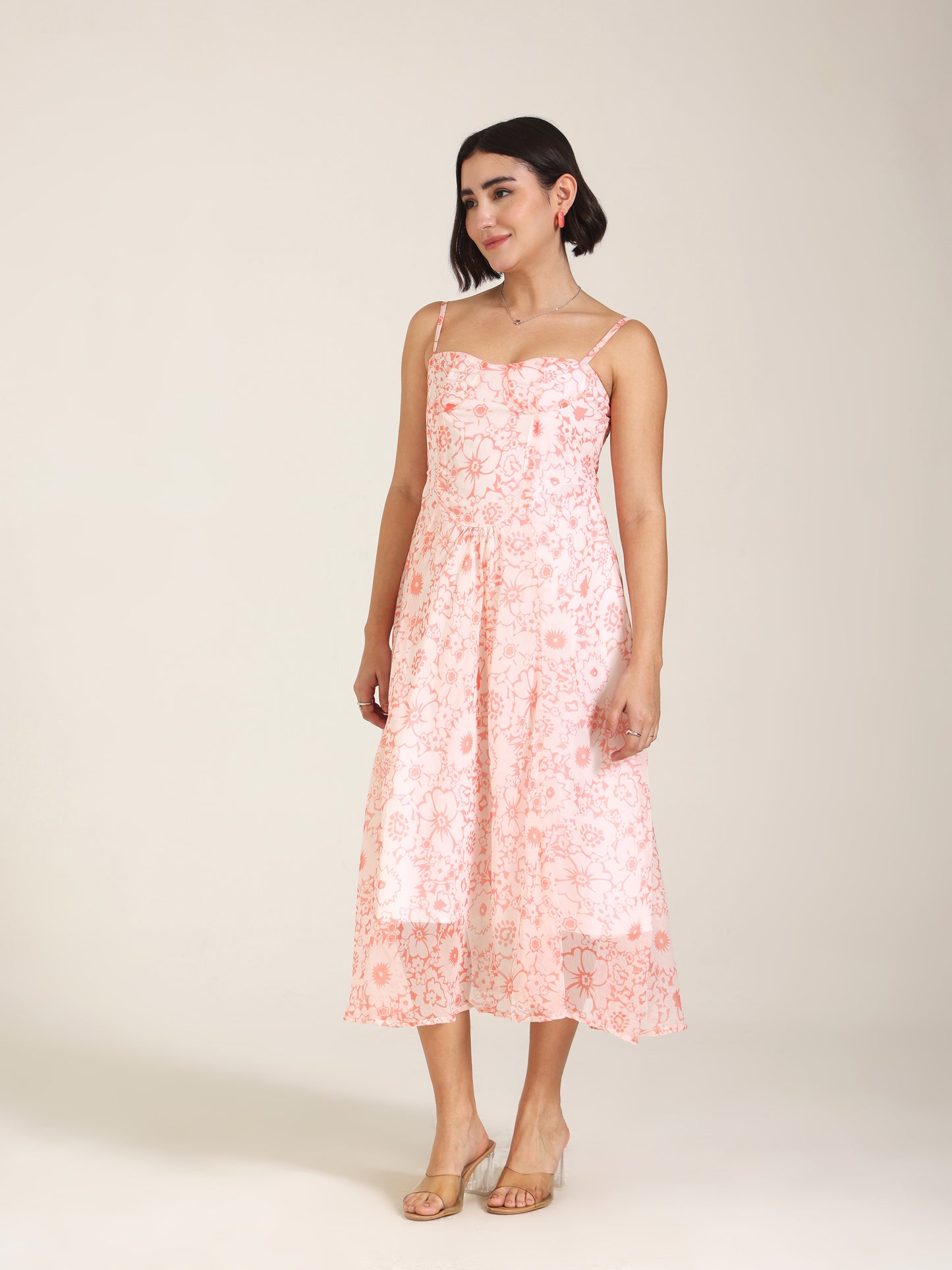 Peach Blossom light-weight Chiffon