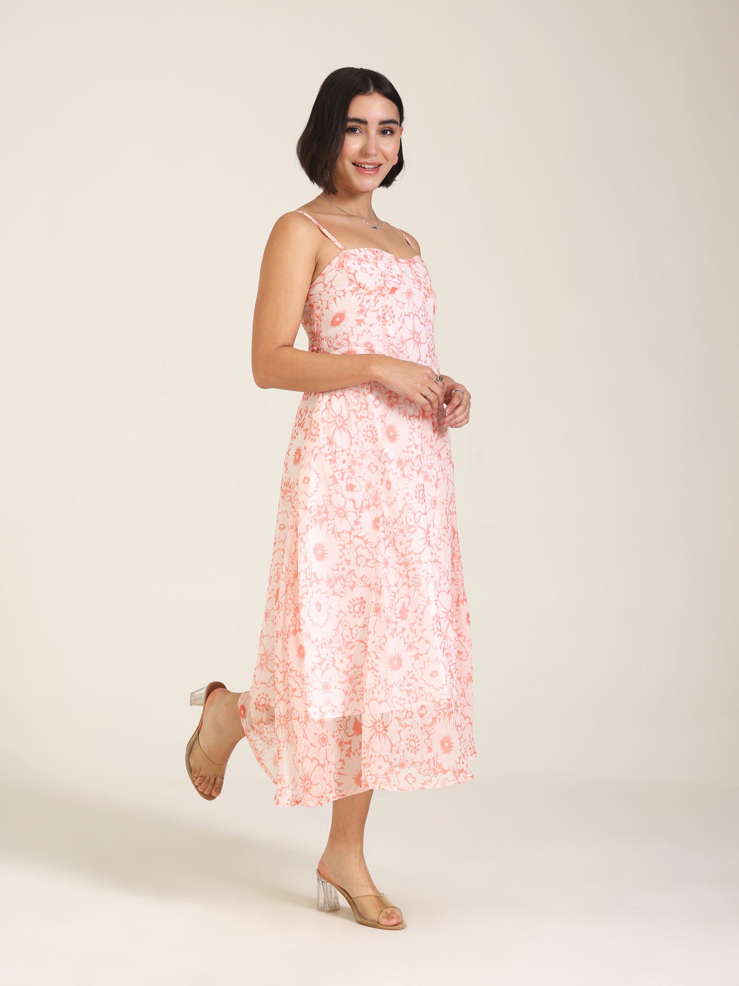 Peach Blossom light-weight Chiffon