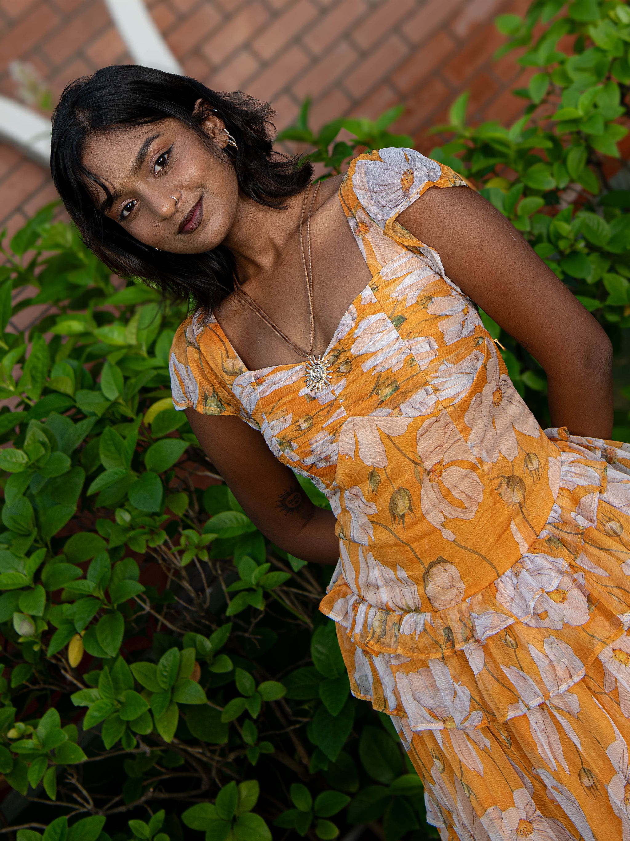 Marigold Ruffle Dress