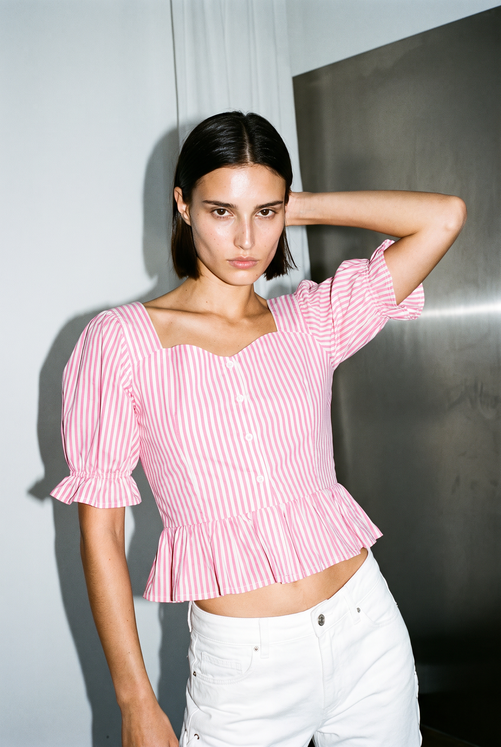 Sweetheart Peplum Crop Top