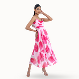 Sona Hibiscus Midi Dress