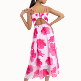 Sona Hibiscus Midi Dress