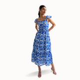 Santorini Cascade Midi dress