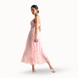 Peach Blossom Reverie Maxi Dress