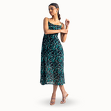 Midnight Bloom Midi Dress