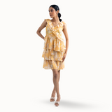 Marigold Reverie Ruffle Dress