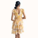 Marigold Reverie Ruffle Dress