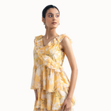 Marigold Reverie Ruffle Dress