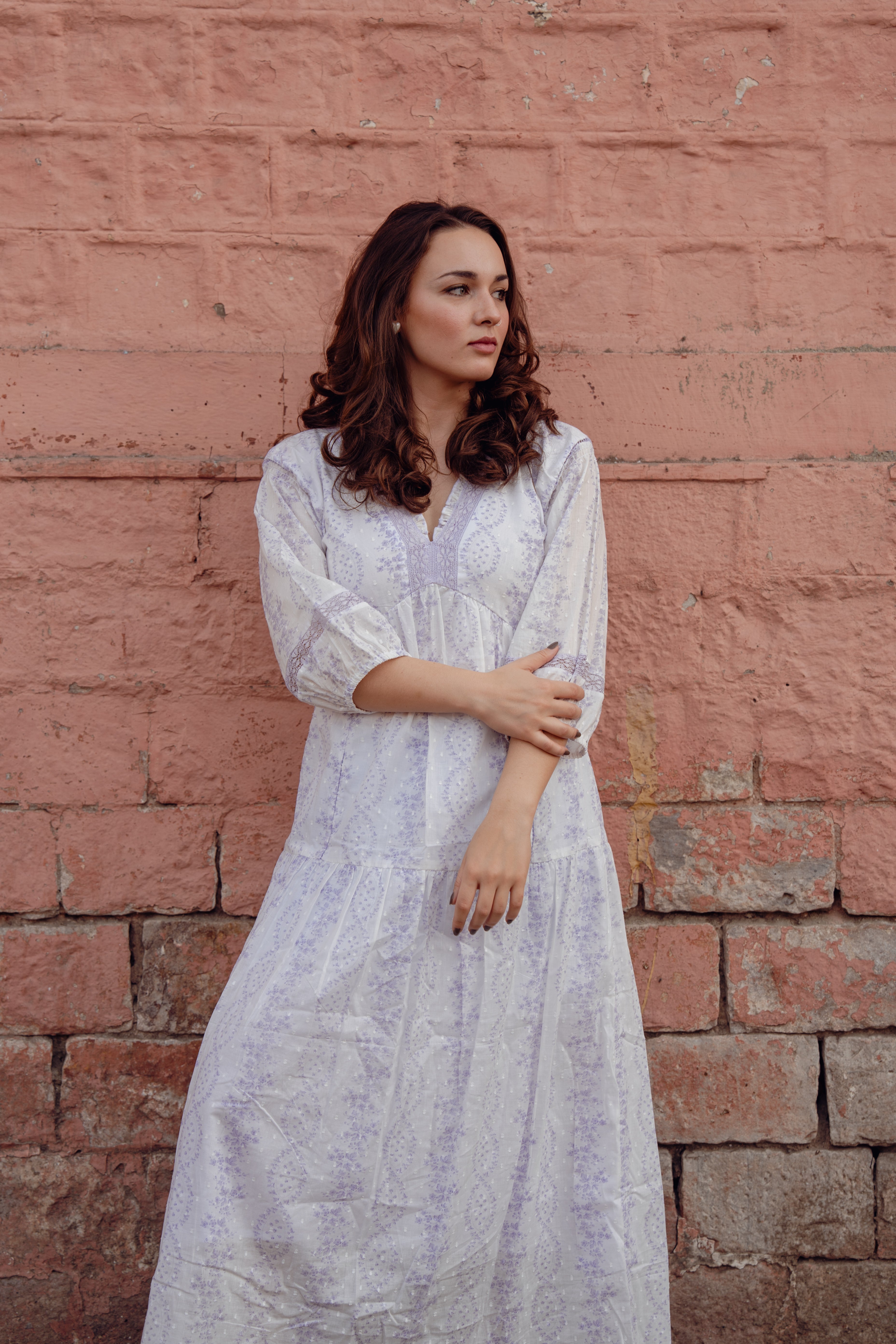 Softly Lavender Maxi Dress