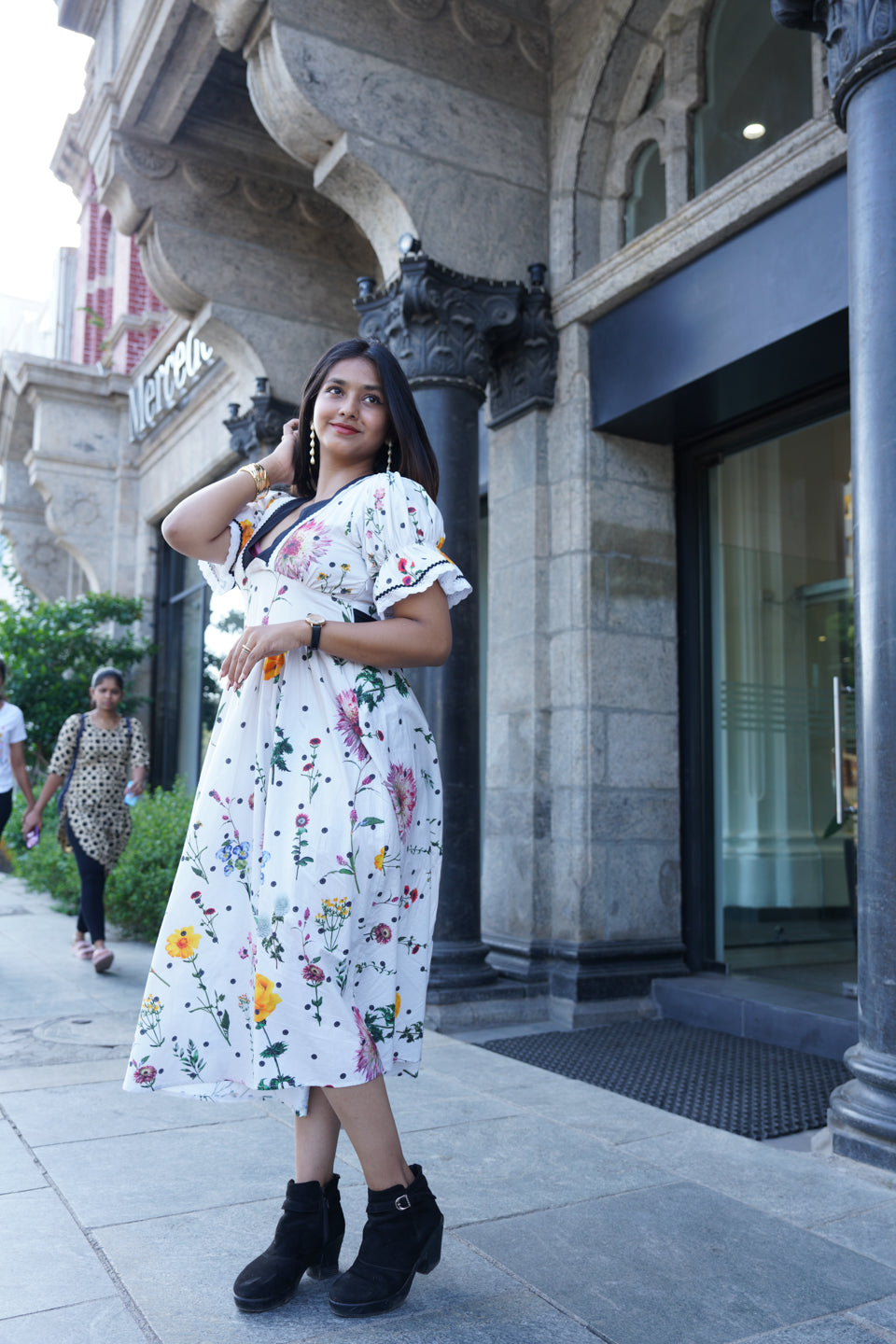Sunflower Tie Back Midi Dress