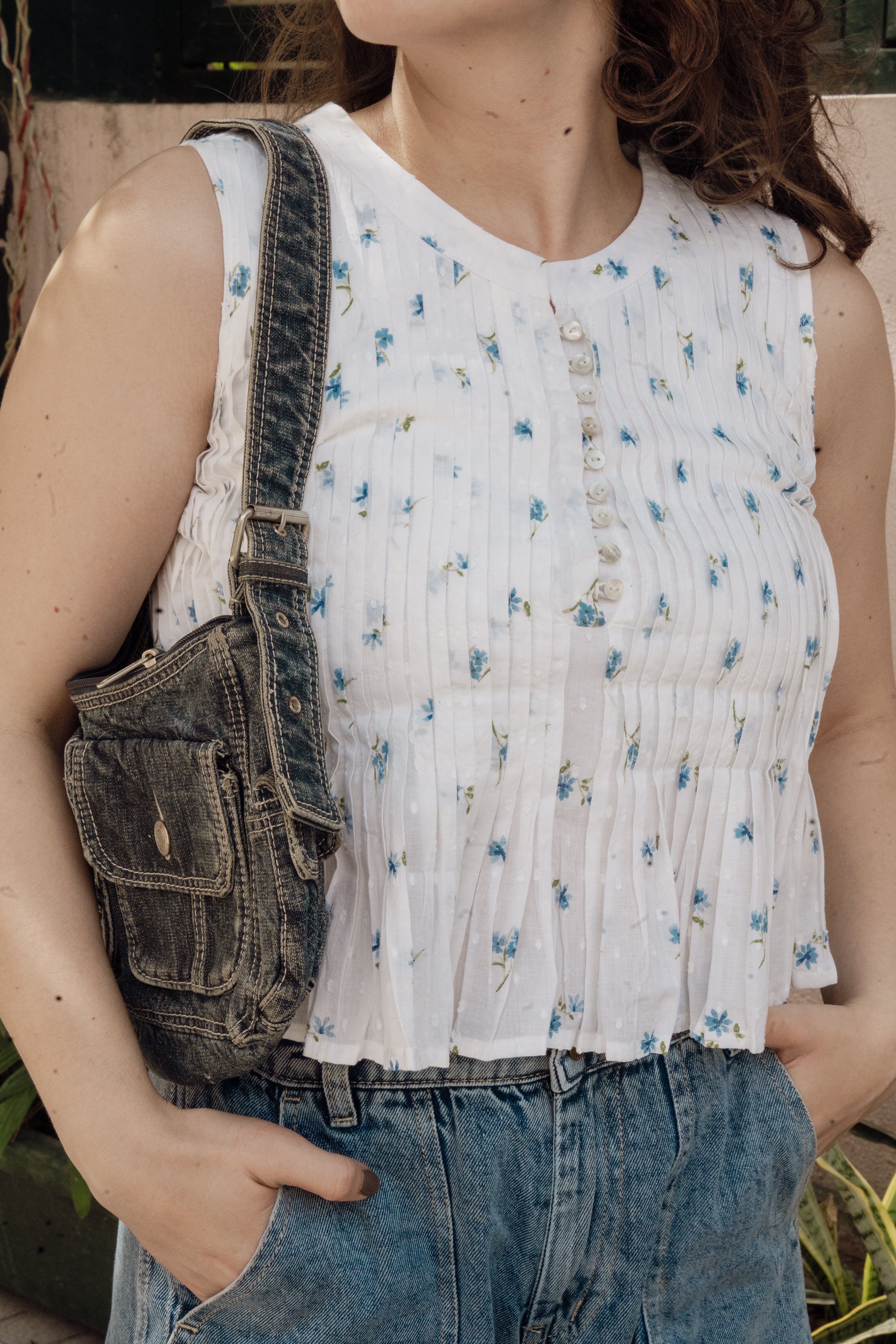 Bluebell Pleat Top
