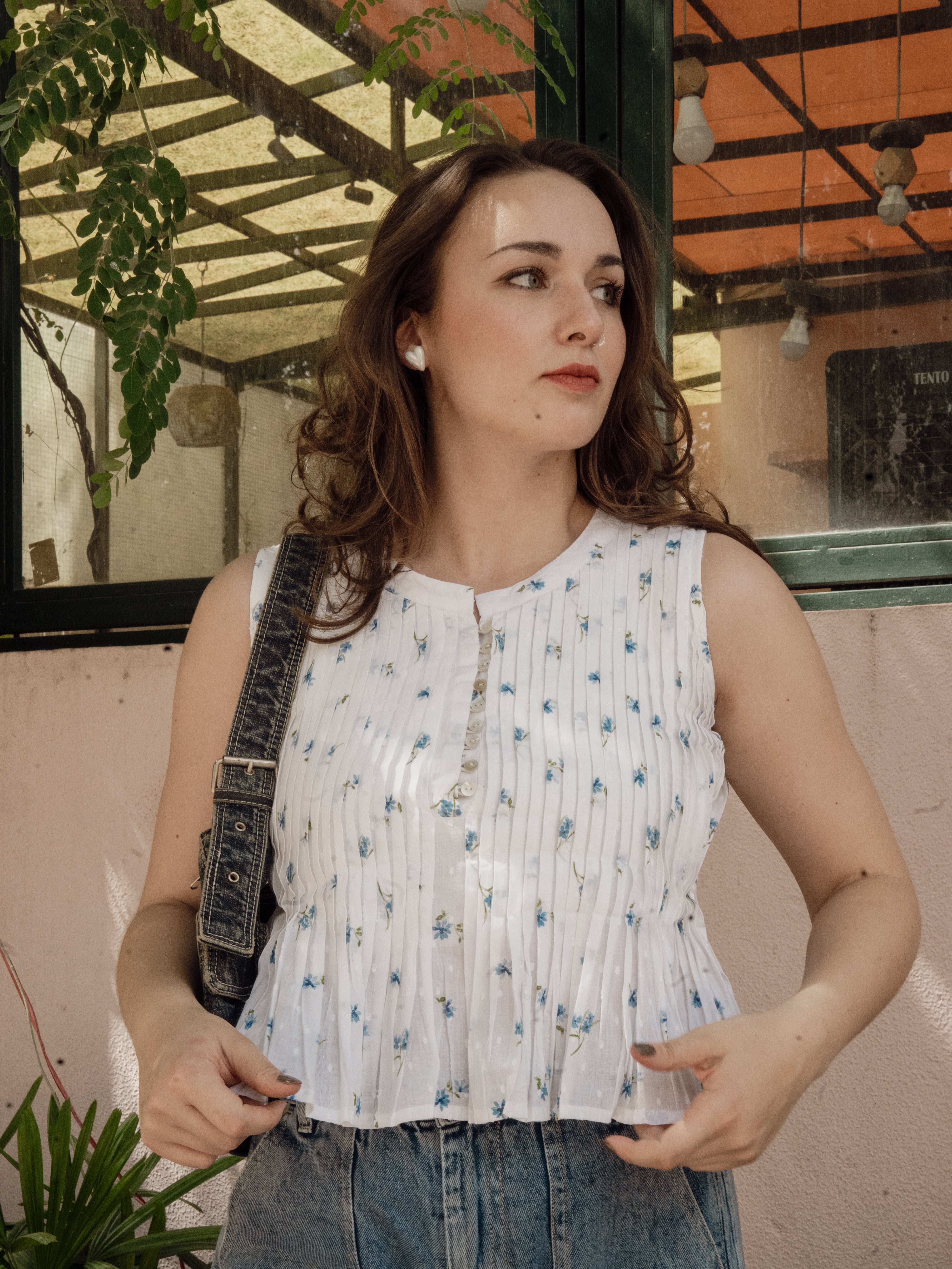 Bluebell Pleat Top