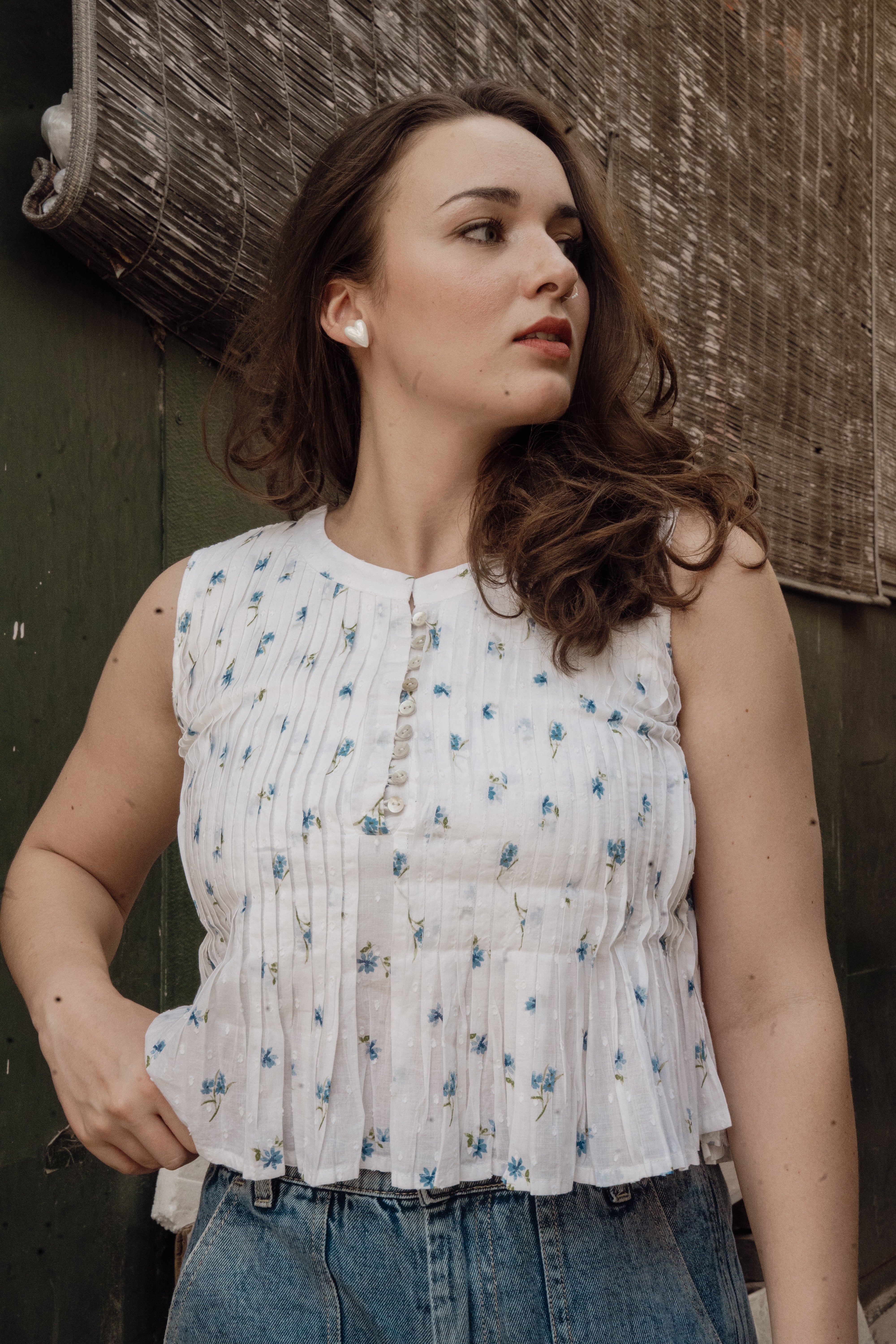 Bluebell Pleat Top