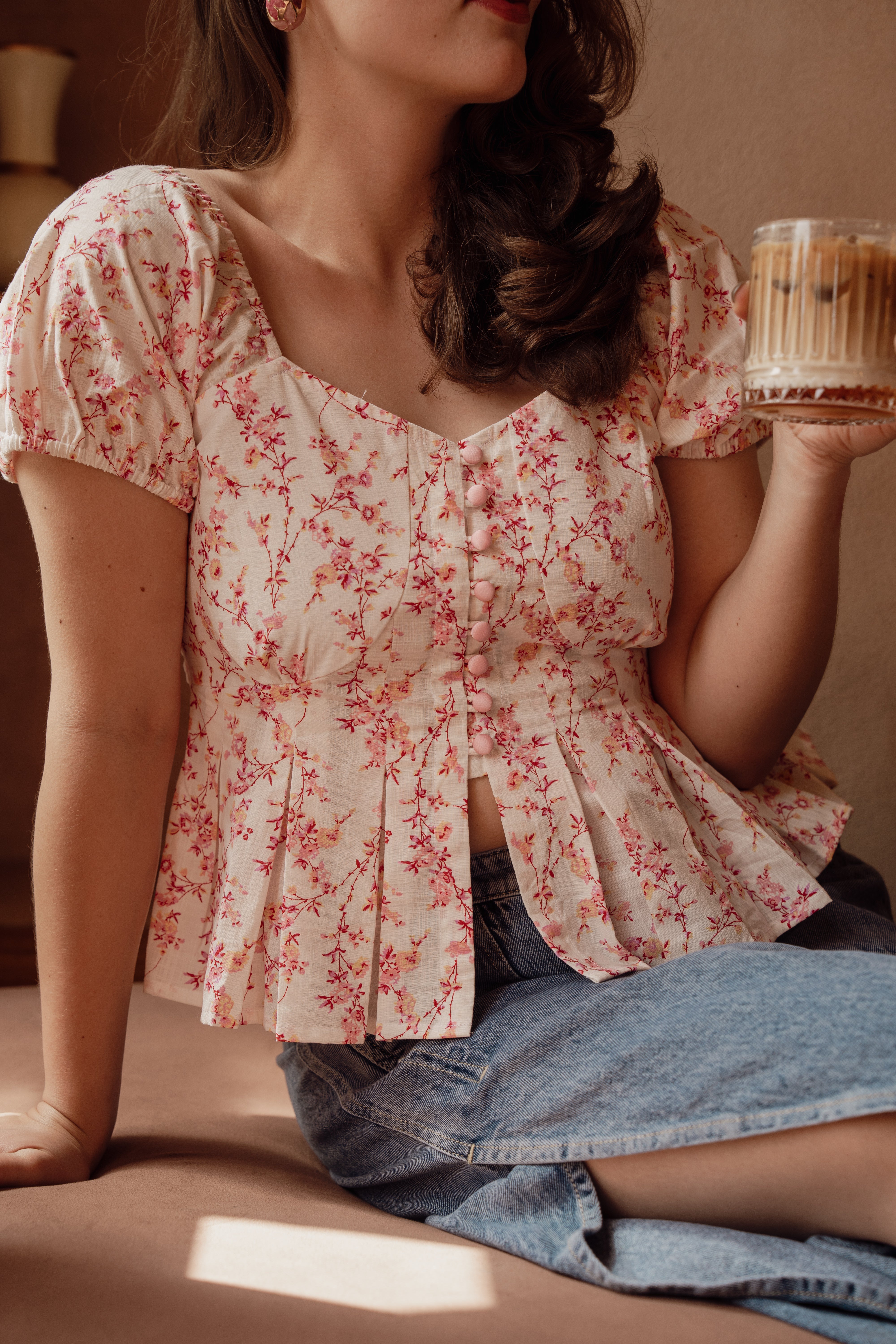 Salt & Pleat Top