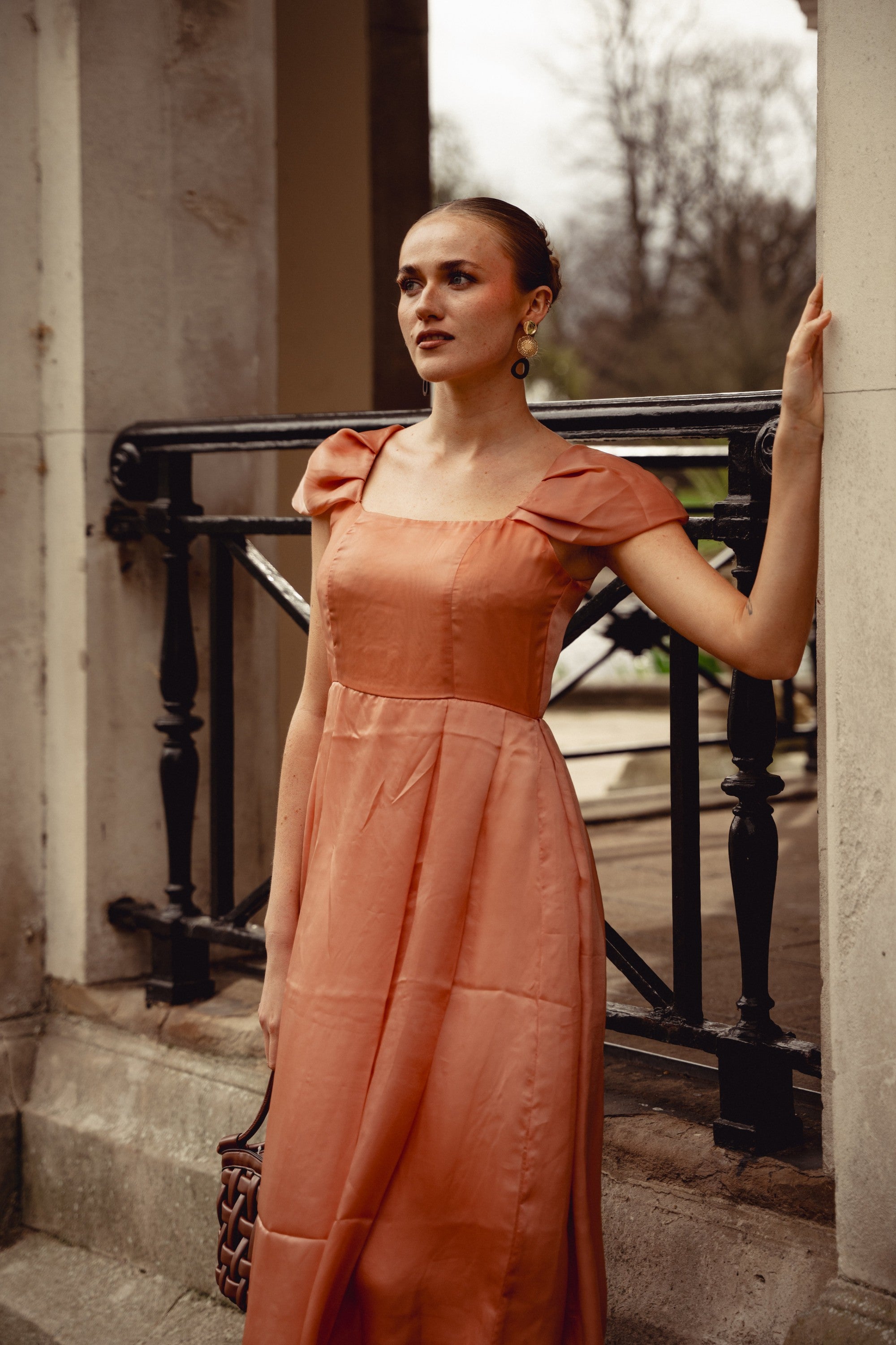 Terracotta Midi Dress