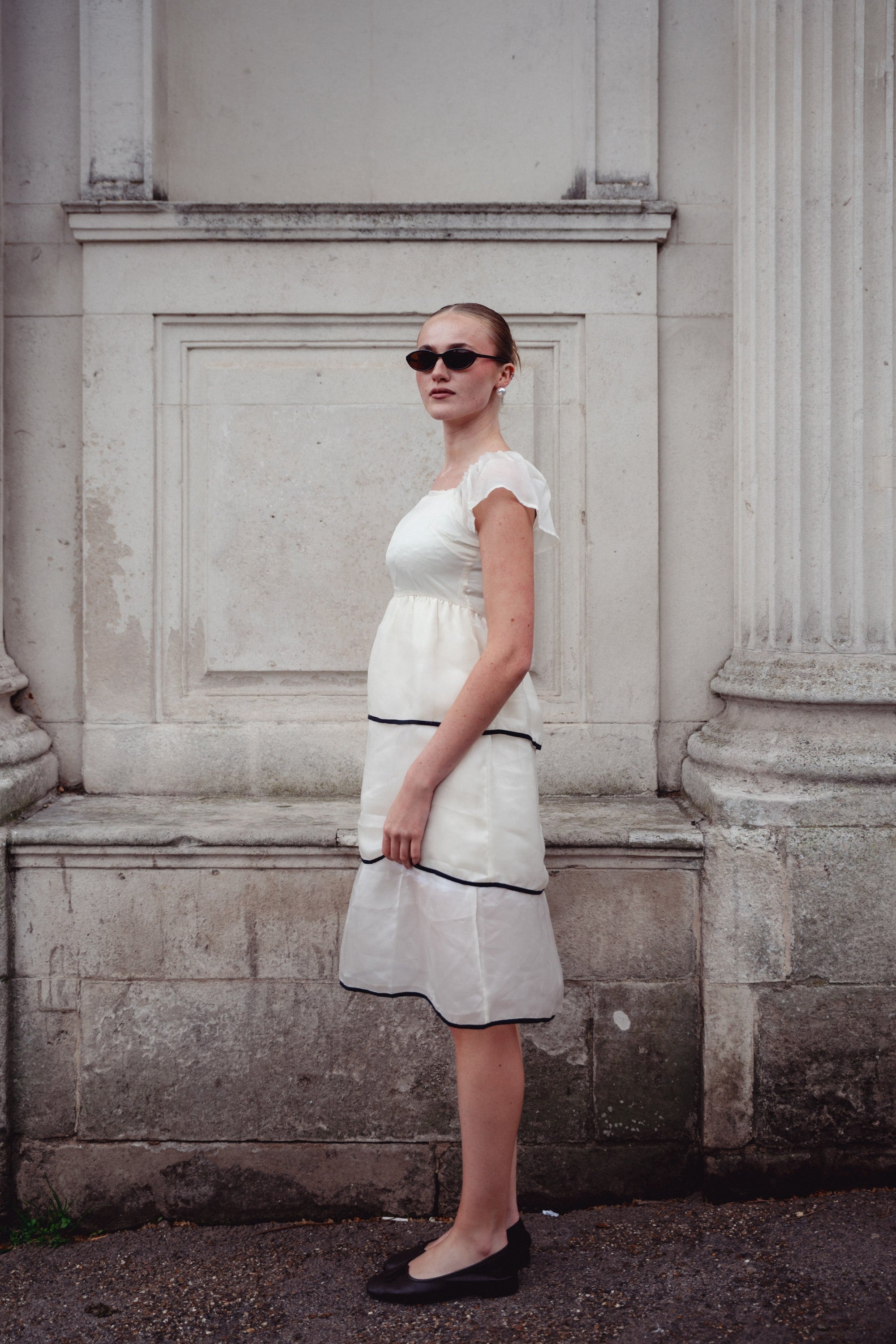 Snow white Midi Dress