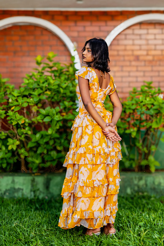 Marigold Ruffle Dress