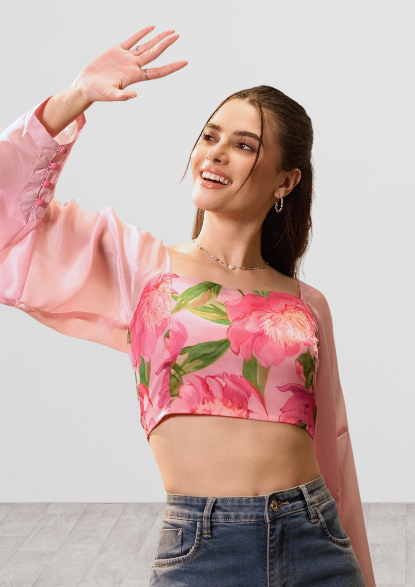 Peony Meadow Crop Top