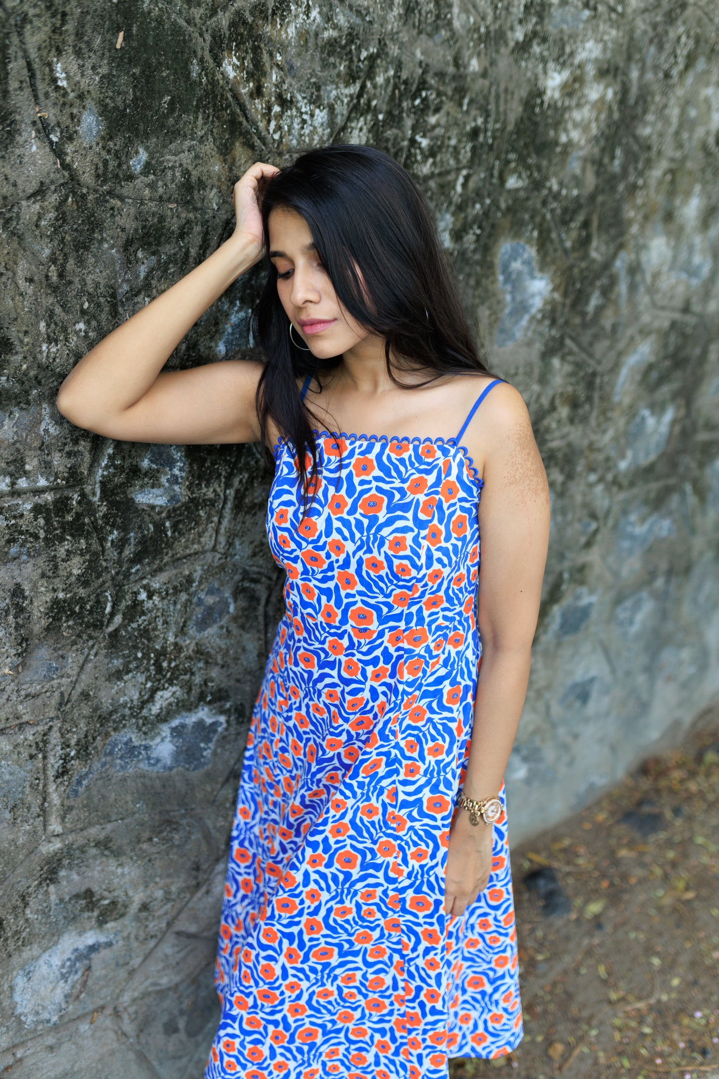 Poppy Printed Midi Dress