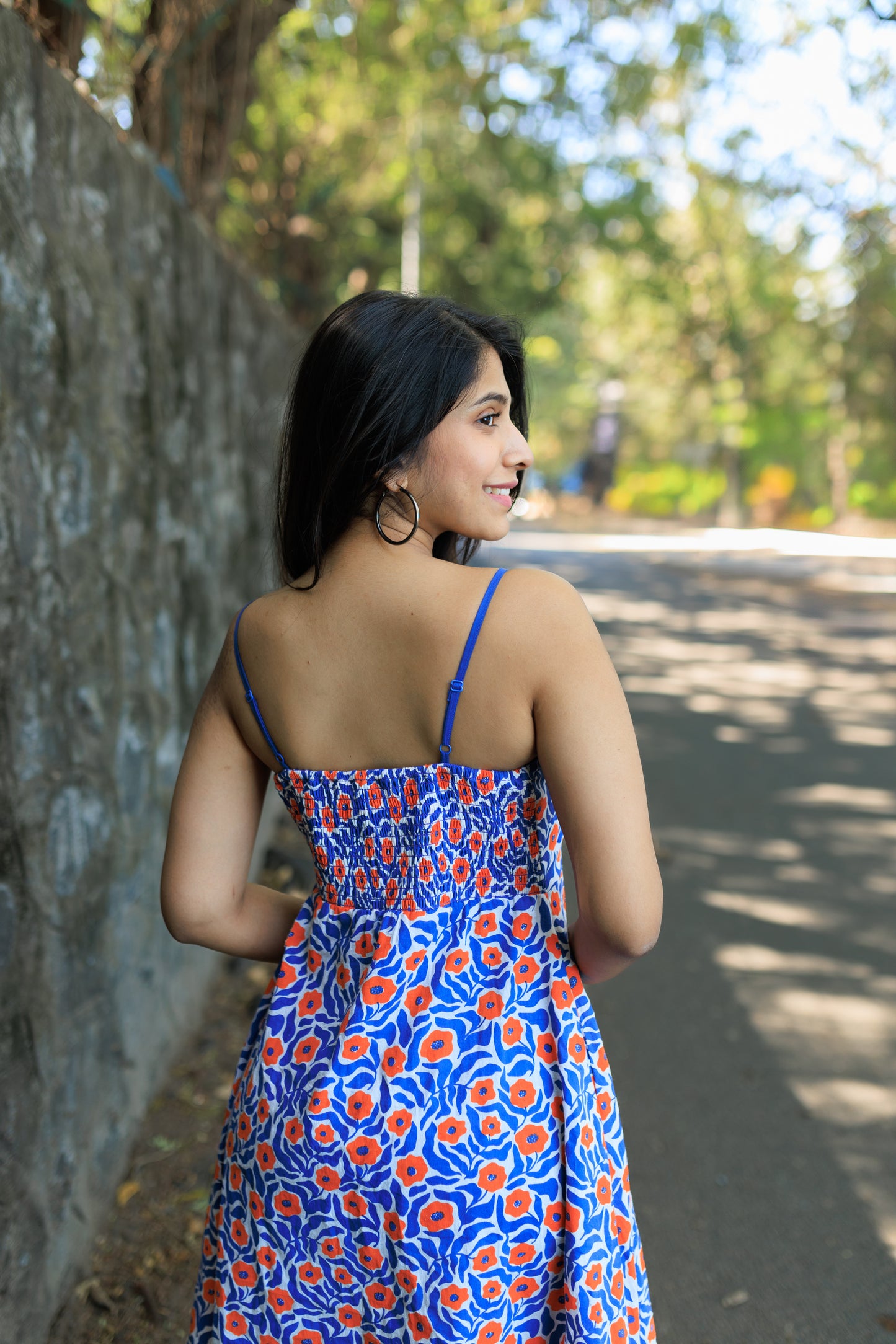 Poppy Printed Midi Dress