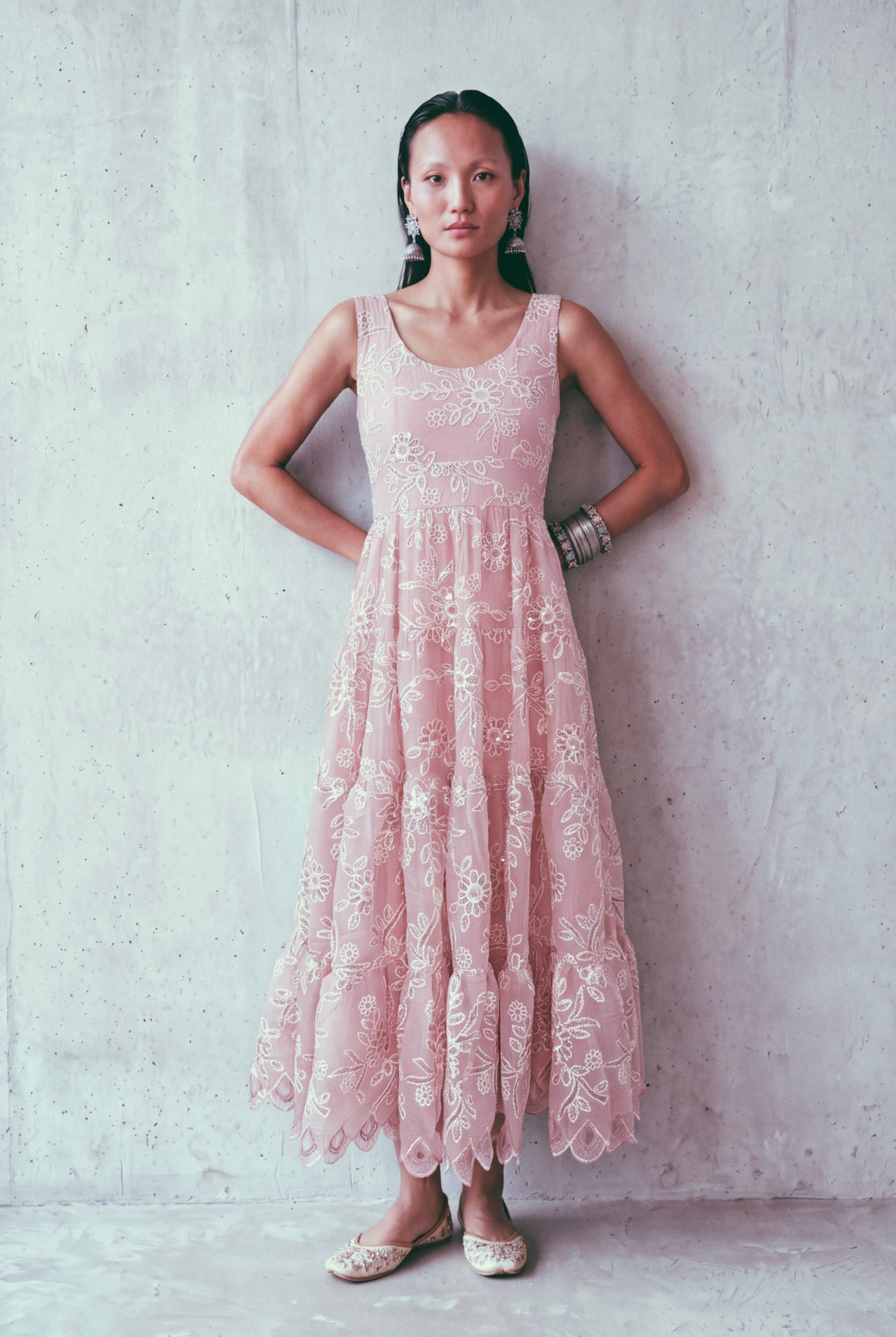 Dahlia Embroidered Maxi Dress
