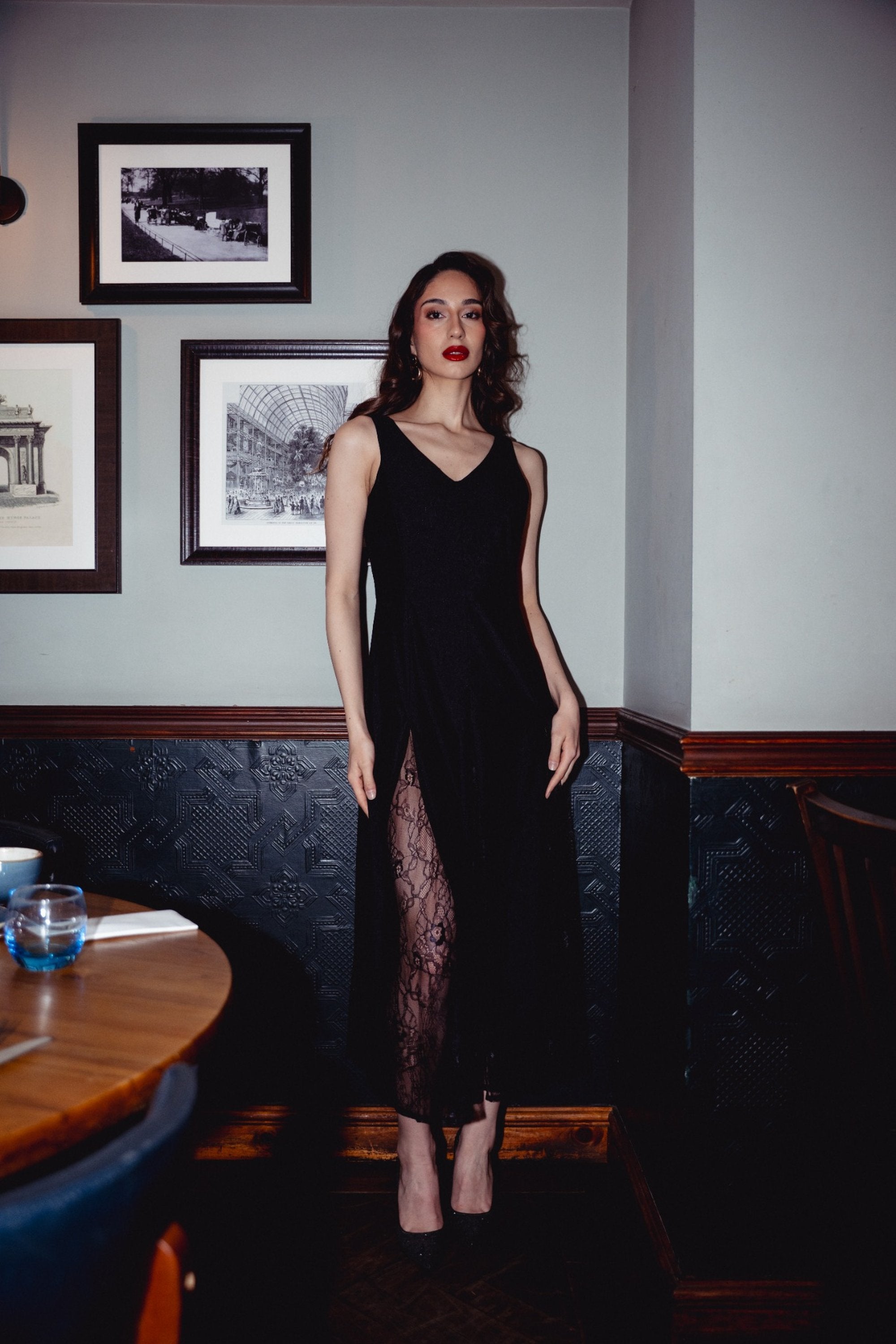 Classic Black Midi Dress